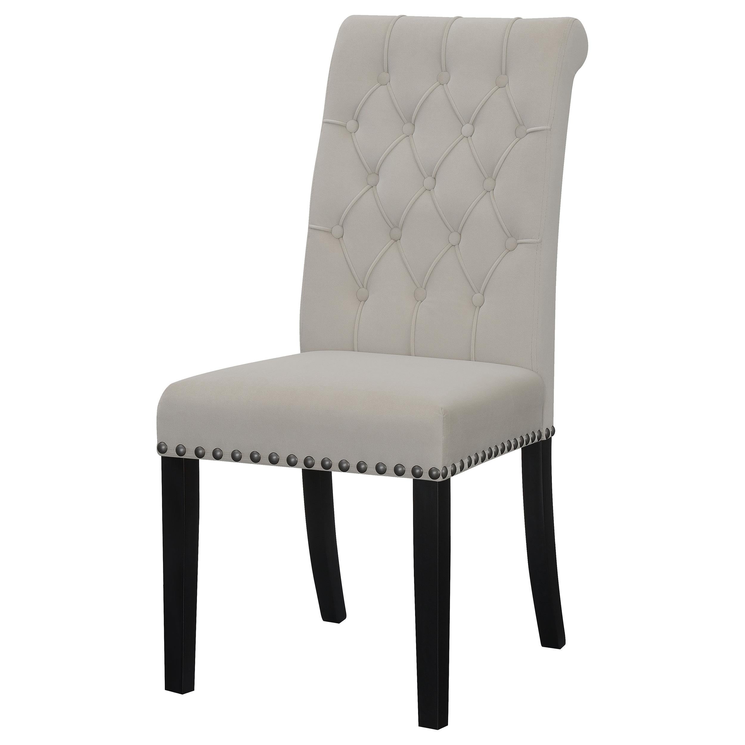  Coaster Furniture Alana 115182 Velvet Upholstered Dining Side Chair - Sand IMAGE 3