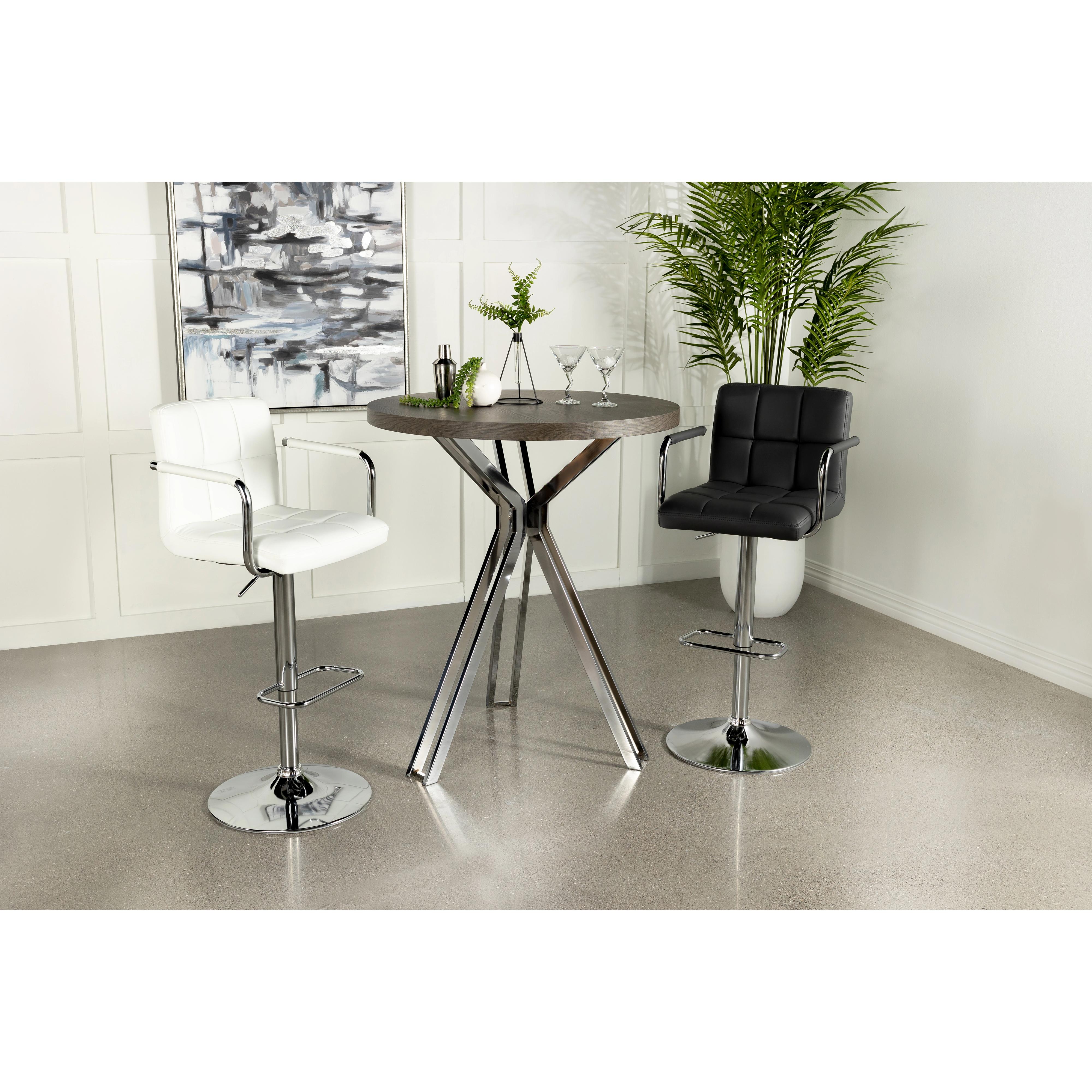  Coaster Furniture Edgerton 183131 Round 35-inch Pub Height Bistro Bar Table - Dark Oak IMAGE 5