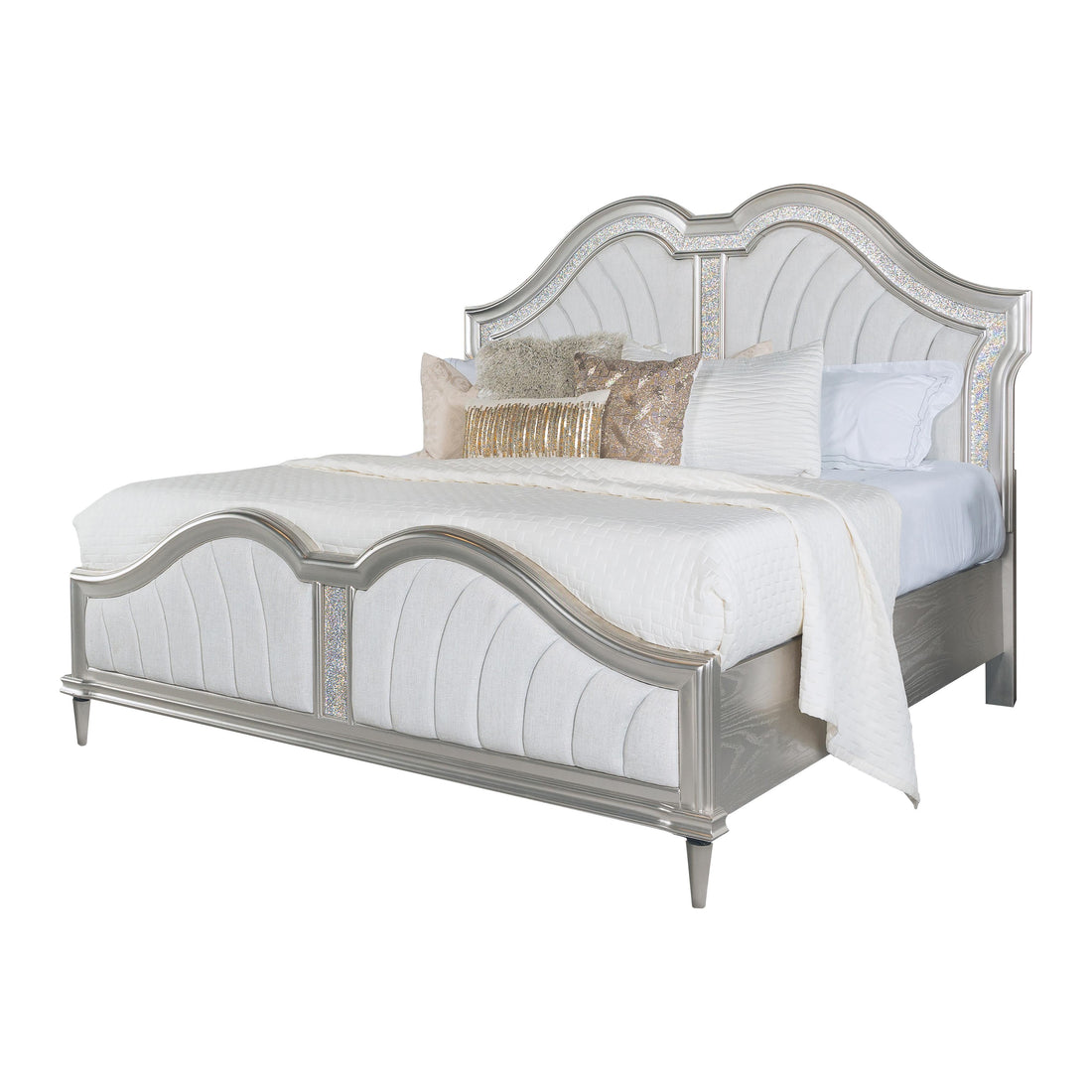  Size_King  -- Evangeline Upholstered Panel Bed IMAGE 1