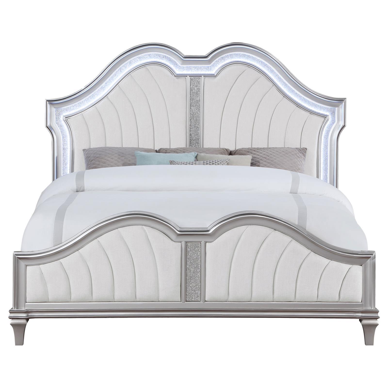  Size_King  -- Evangeline Upholstered Panel Bed IMAGE 3