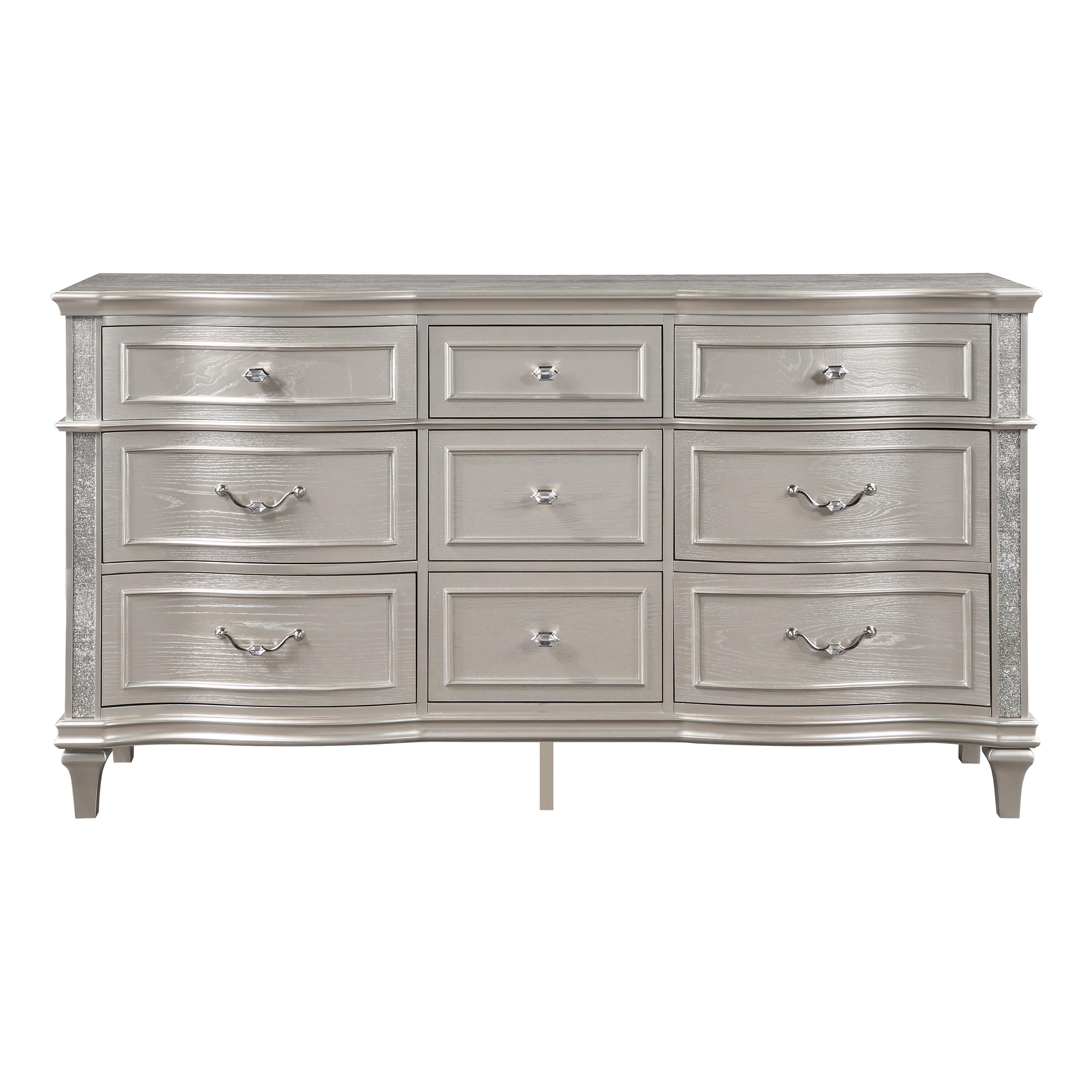  Coaster Furniture Evangeline 223393 9-Drawer Dresser - Silver Oak IMAGE 3