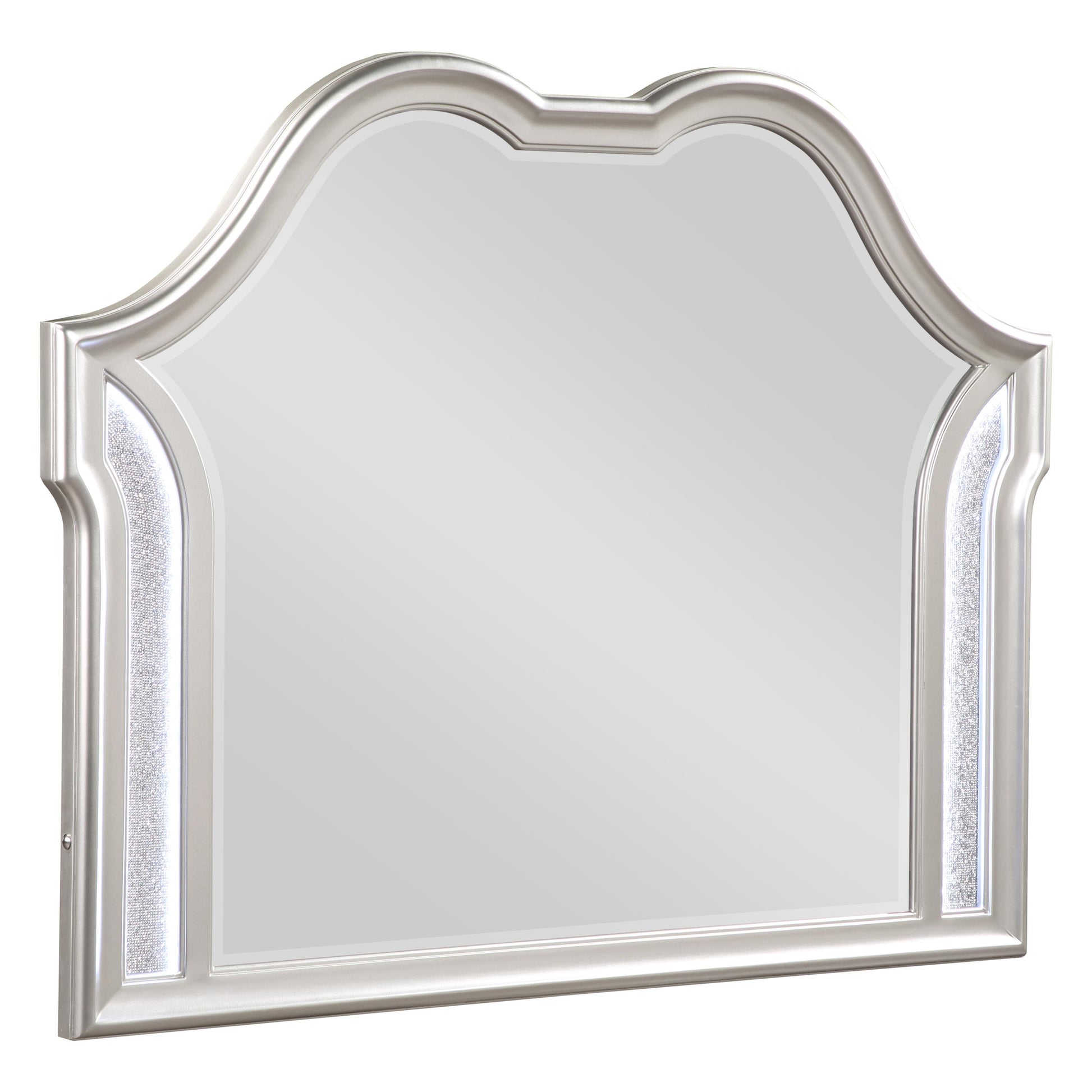  Coaster Furniture Evangeline 223394 Dresser Mirror - Silver Oak IMAGE 1