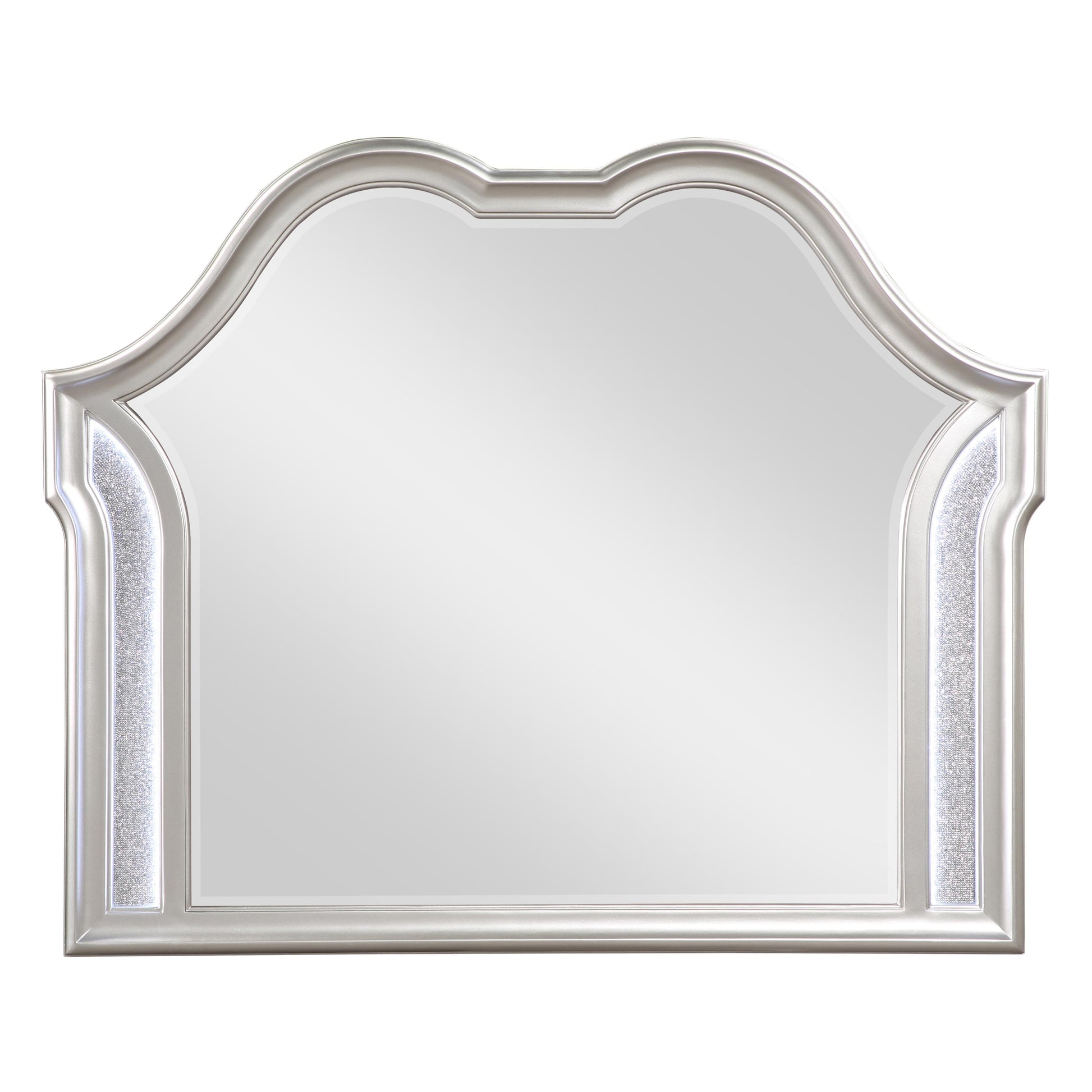  Coaster Furniture Evangeline 223394 Dresser Mirror - Silver Oak IMAGE 3