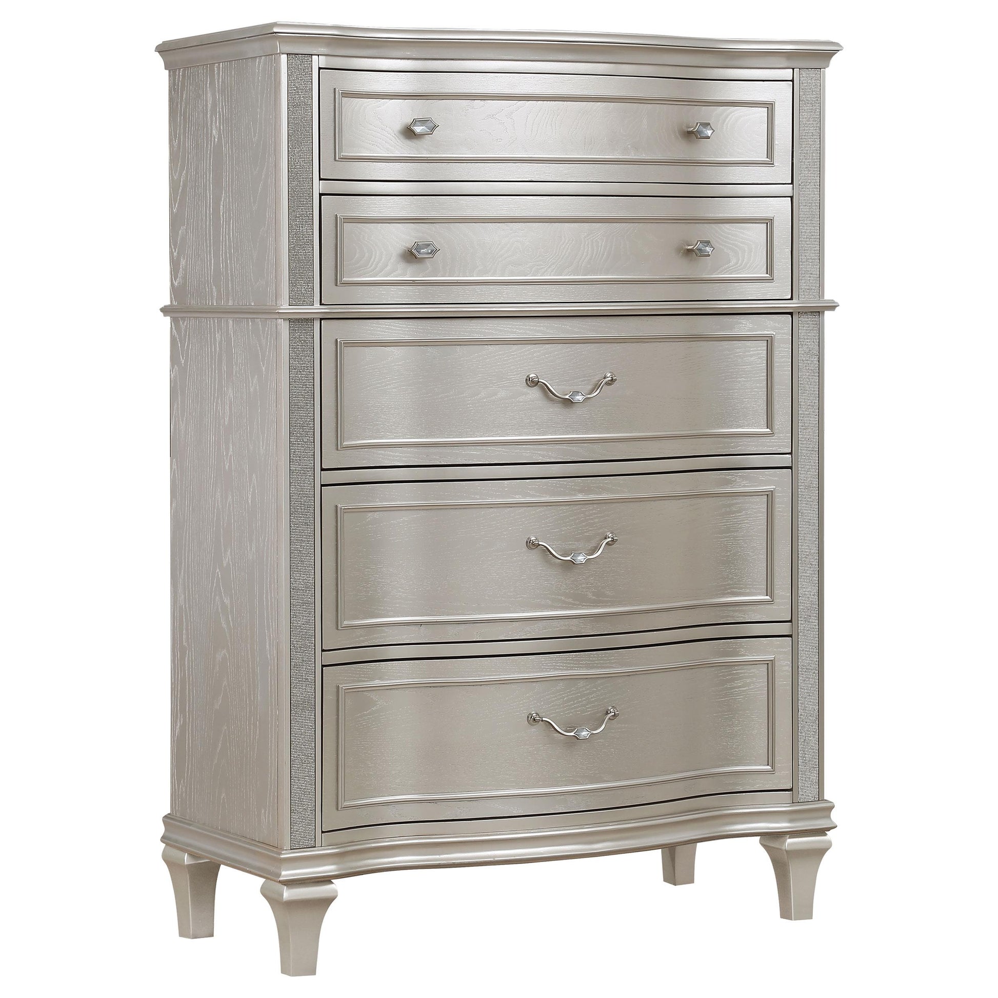  Coaster Furniture Evangeline 223395 6-Drawer Bedroom Chest - Silver Oak IMAGE 1