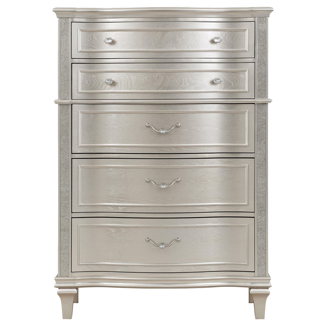  Coaster Furniture Evangeline 223395 6-Drawer Bedroom Chest - Silver Oak IMAGE 1