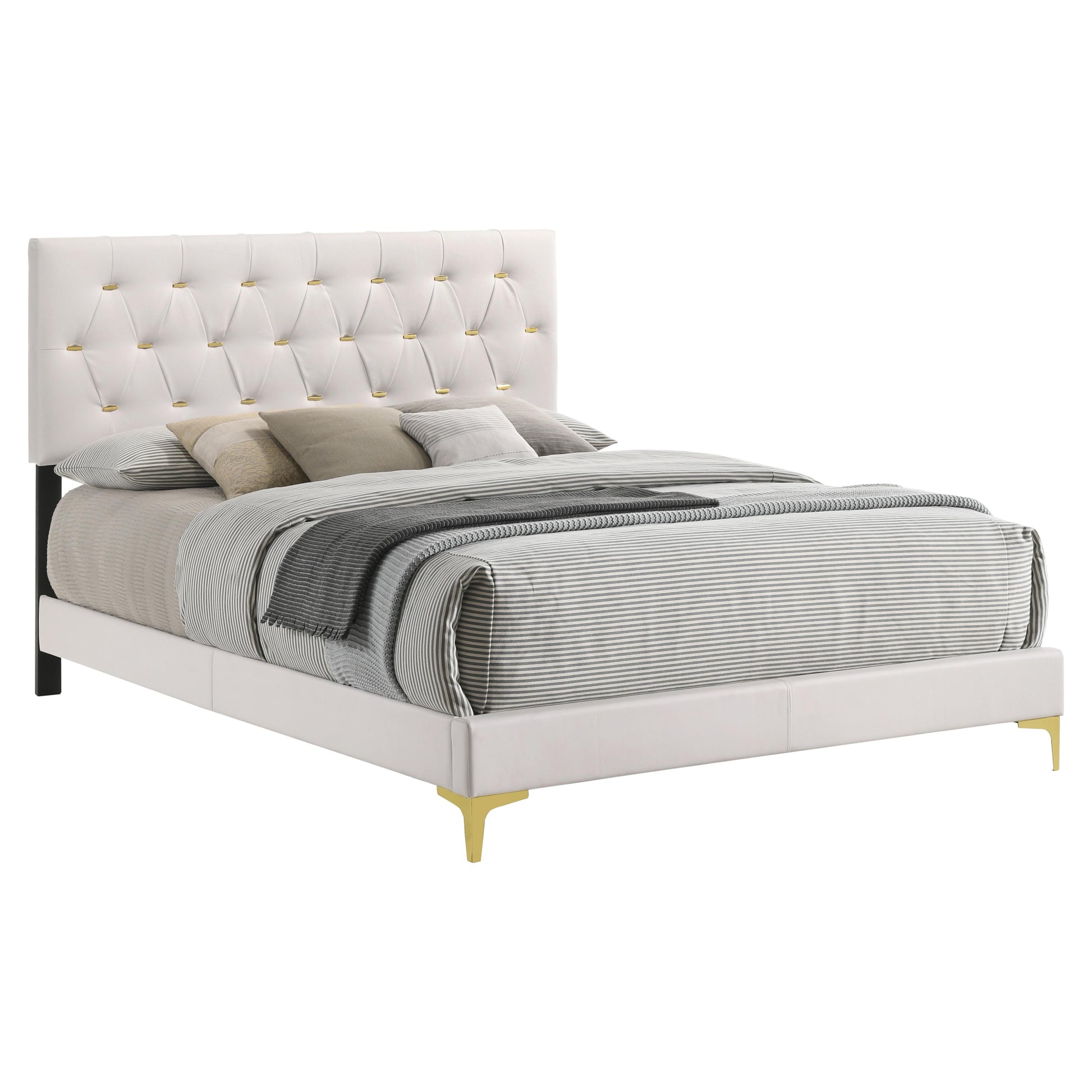  Size_King  -- Kendall Upholstered Panel Bed IMAGE 1