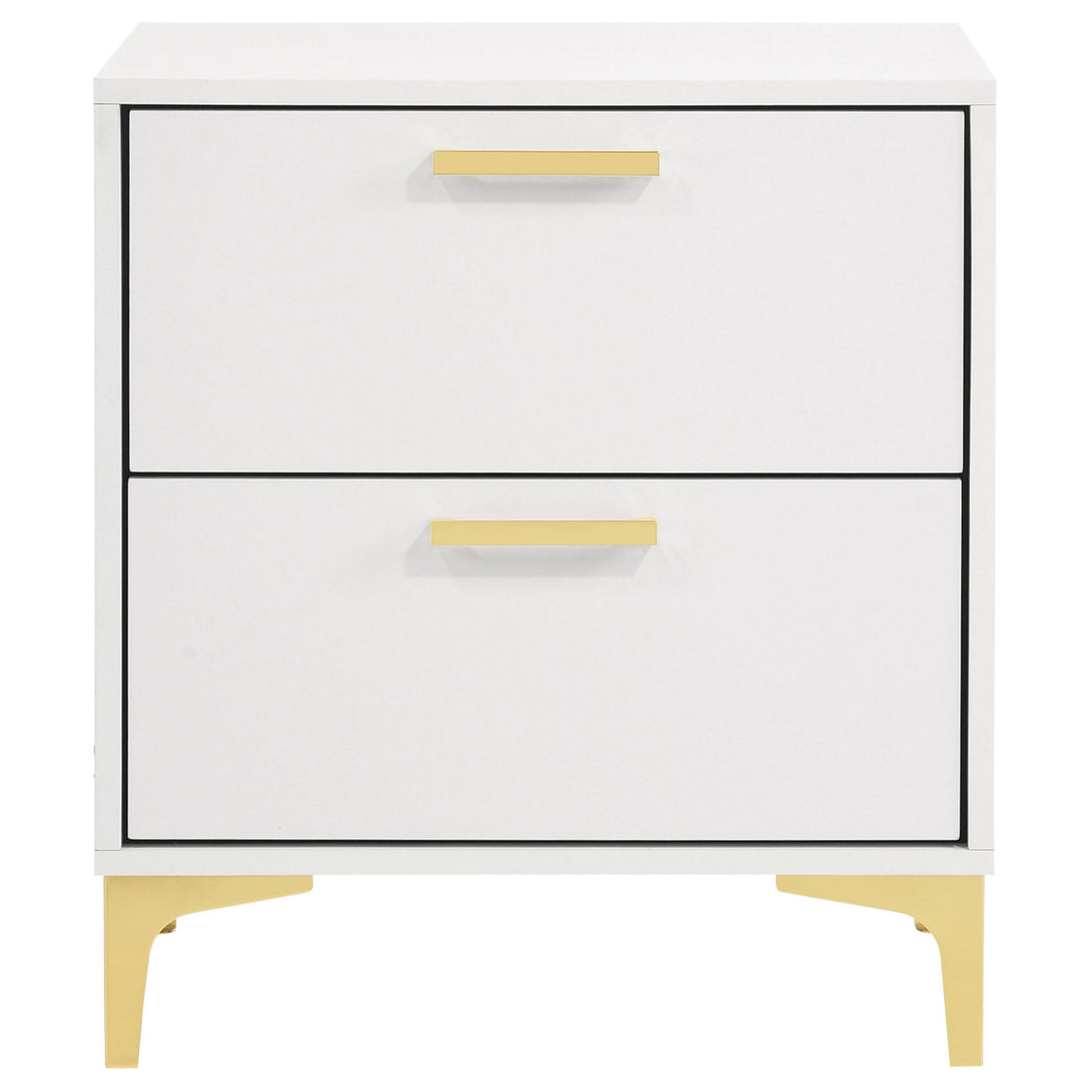  Coaster Furniture Kendall 224402 2-Drawer Nightstand - White IMAGE 1