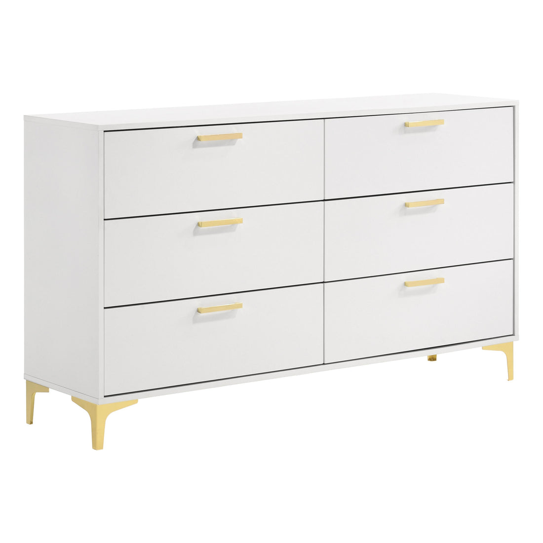  Coaster Furniture Kendall 224403 6-Drawer Dresser - White IMAGE 1