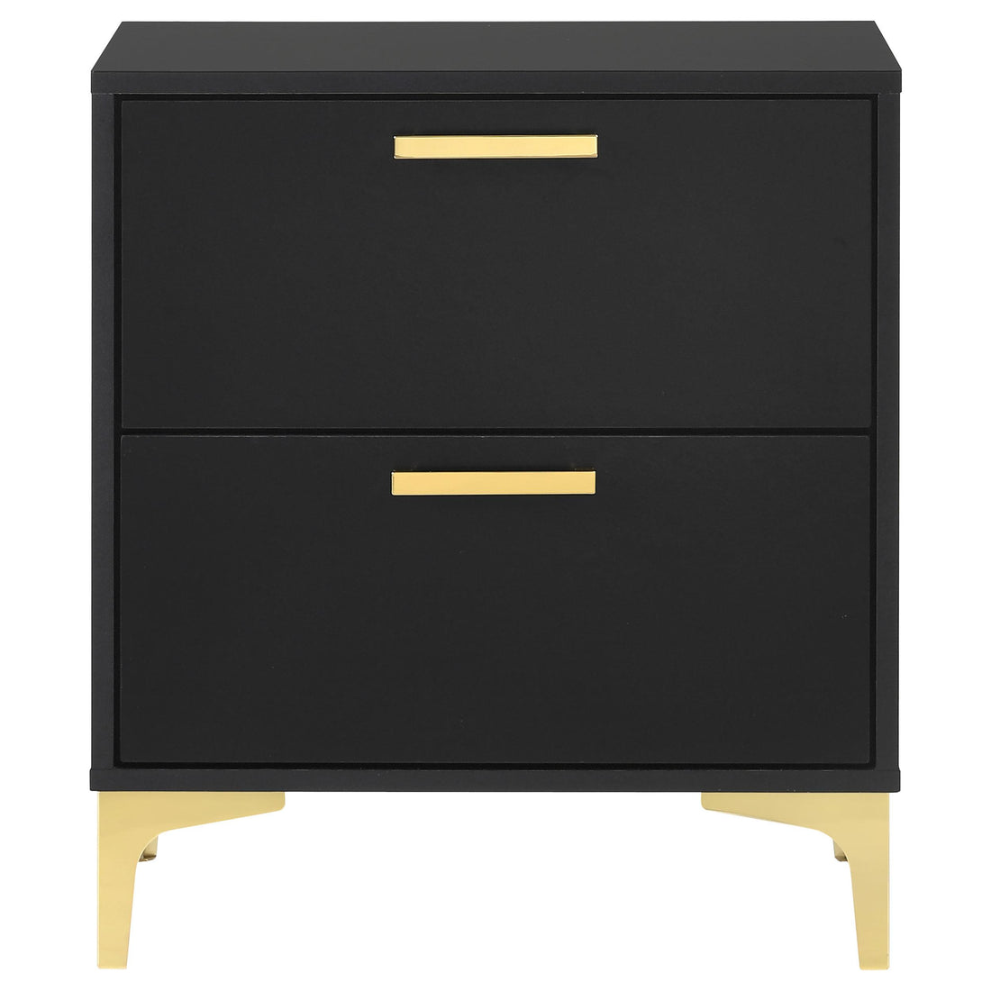 Coaster Furniture Kendall 224452 2-Drawer Nightstand - Black IMAGE 1