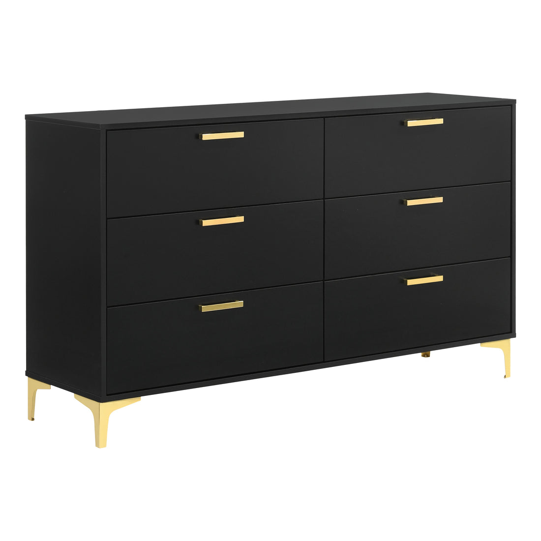  Coaster Furniture Kendall 224453 6-Drawer Dresser - Black IMAGE 1