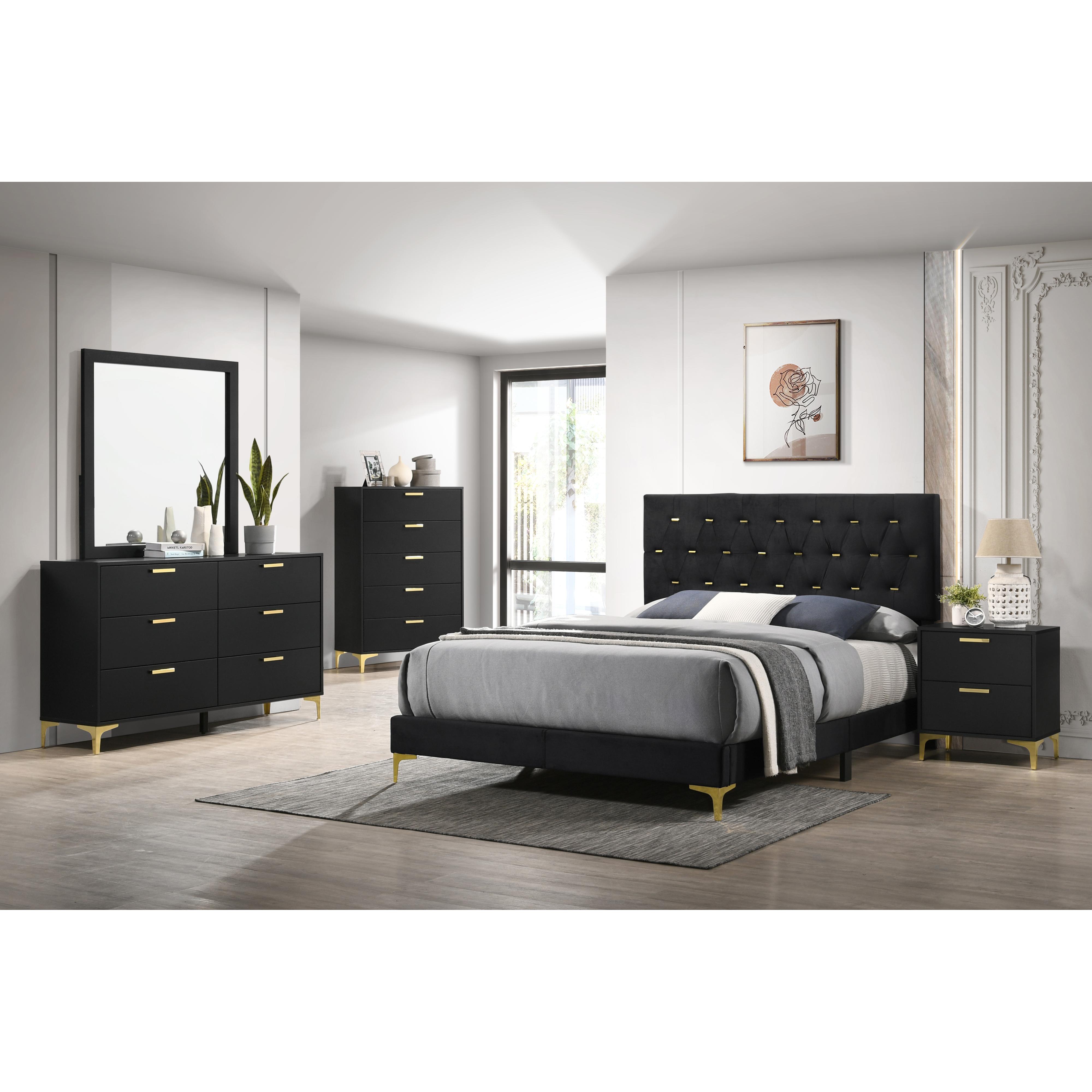  Coaster Furniture Kendall 224453 6-Drawer Dresser - Black IMAGE 2