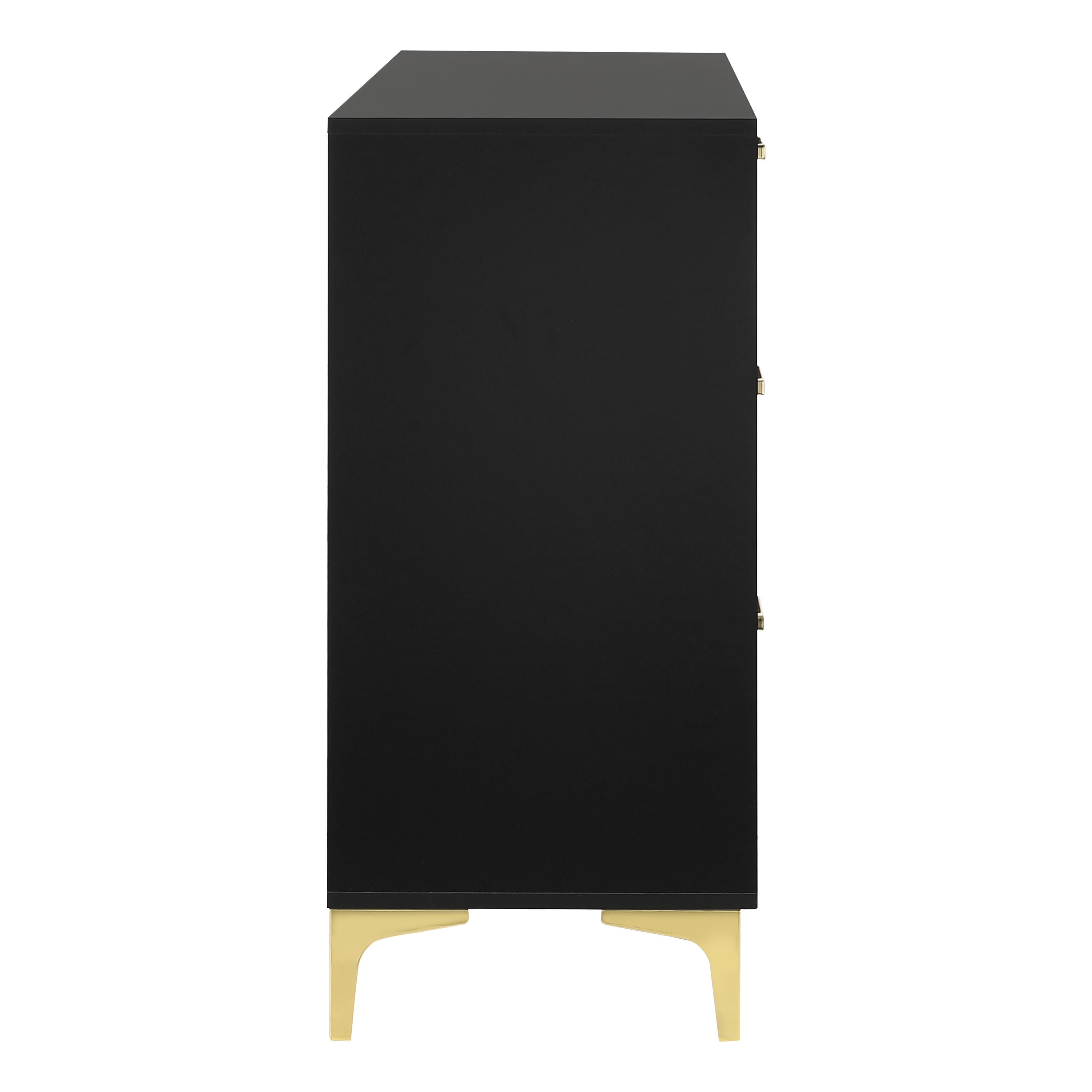  Coaster Furniture Kendall 224453 6-Drawer Dresser - Black IMAGE 5
