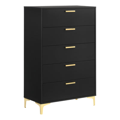  Coaster Furniture Kendall 224455 5-Drawer Bedroom Chest - Black IMAGE 1