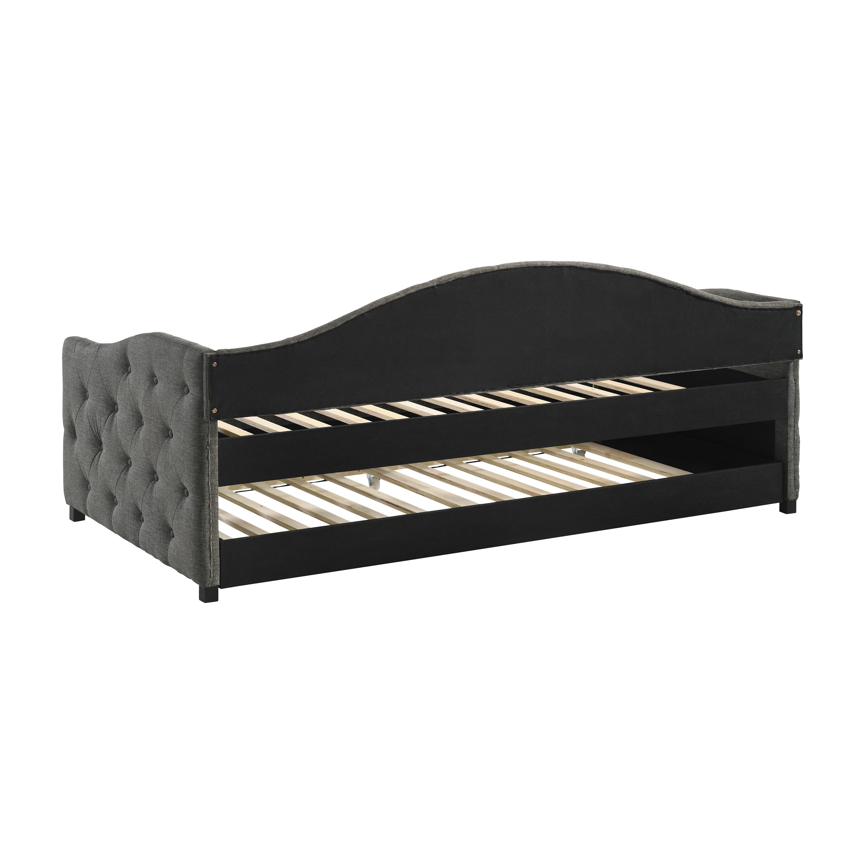  Coaster Furniture Sadie 300638 Upholstered Twin Daybed with Trundle - Grey IMAGE 6