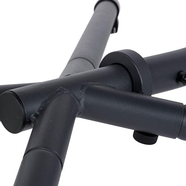  Furniture of America GM-1010BK Swing Chair with Stand - Black IMAGE 5