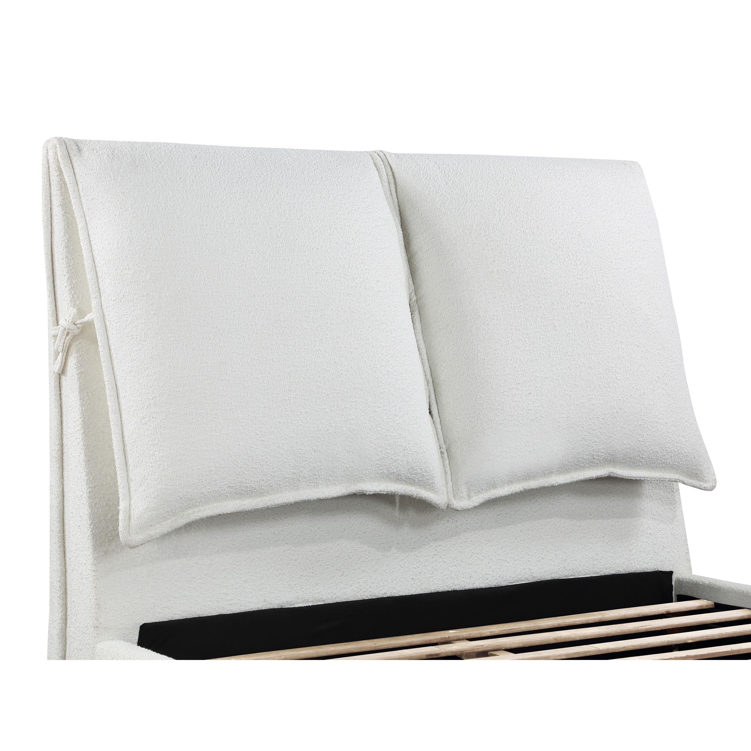  Coaster Furniture Gwendoline 306040Q Upholstered Queen Panel Bed - White IMAGE 12