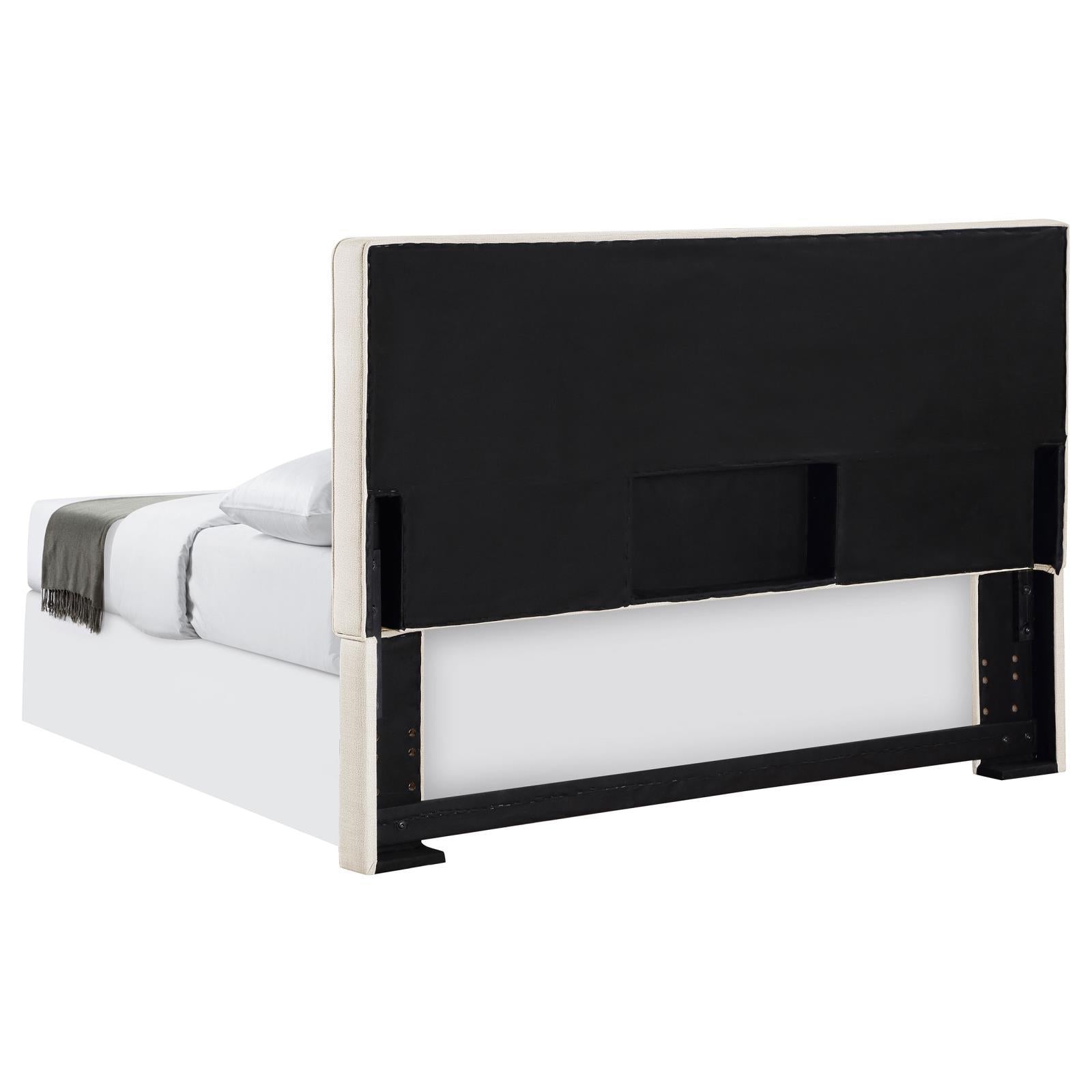  Coaster Furniture Kosmo 315993K Upholstered King Panel Headboard - Sand IMAGE 5