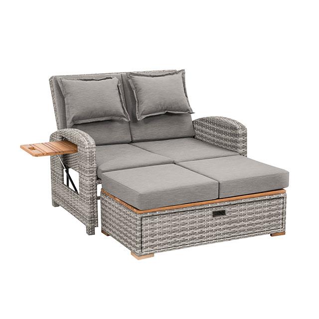  Furniture of America Bahia Tobago GM-1009GY Reclining Chaise Lounge IMAGE 1