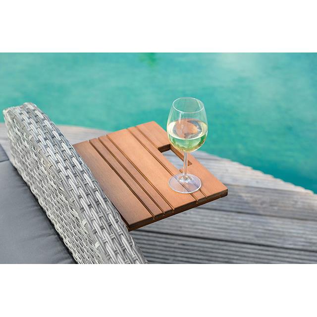  Furniture of America Bahia Tobago GM-1009GY Reclining Chaise Lounge IMAGE 1