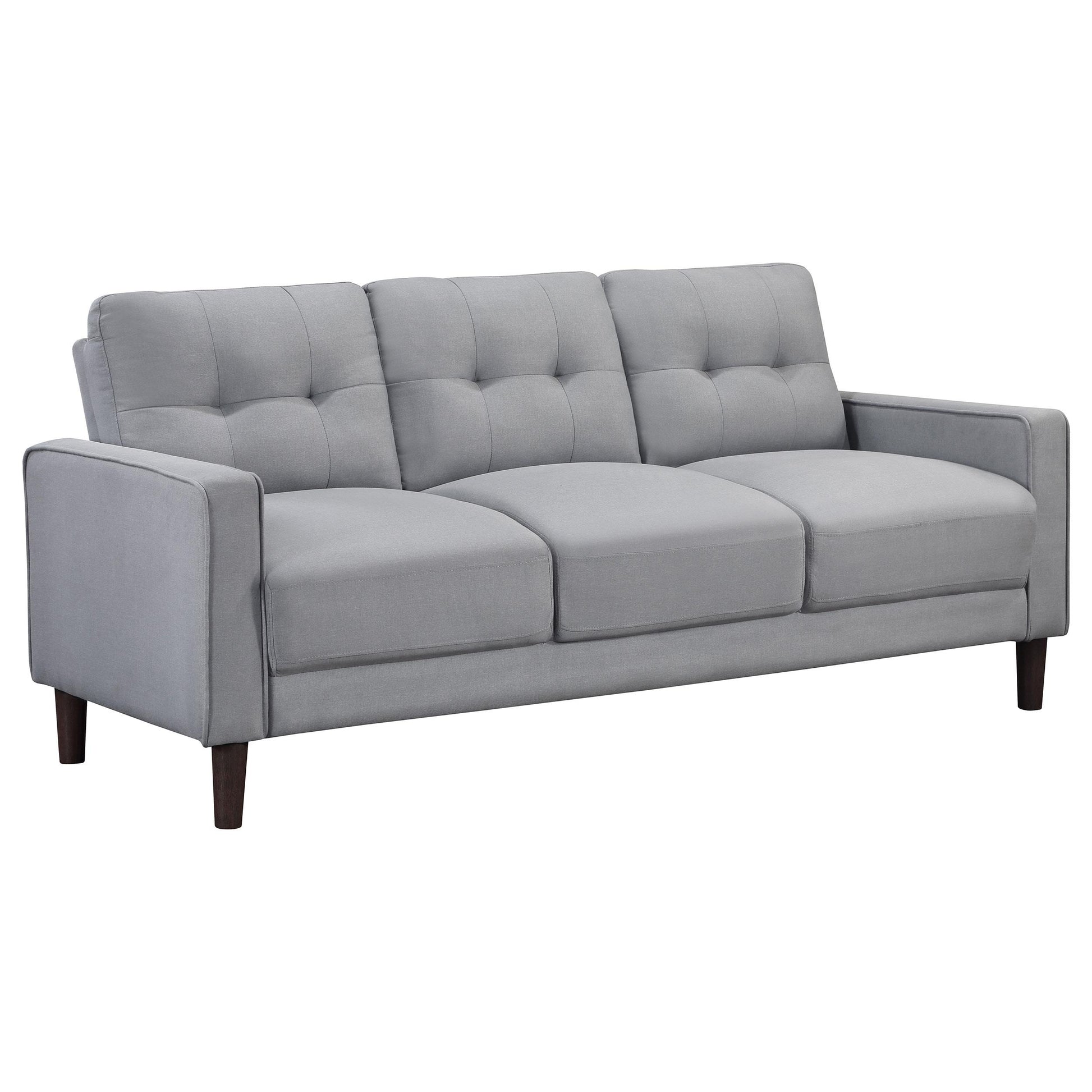  Coaster Furniture Bowen 506781 Upholstered Track Arm Tufted Sofa - Grey IMAGE 1