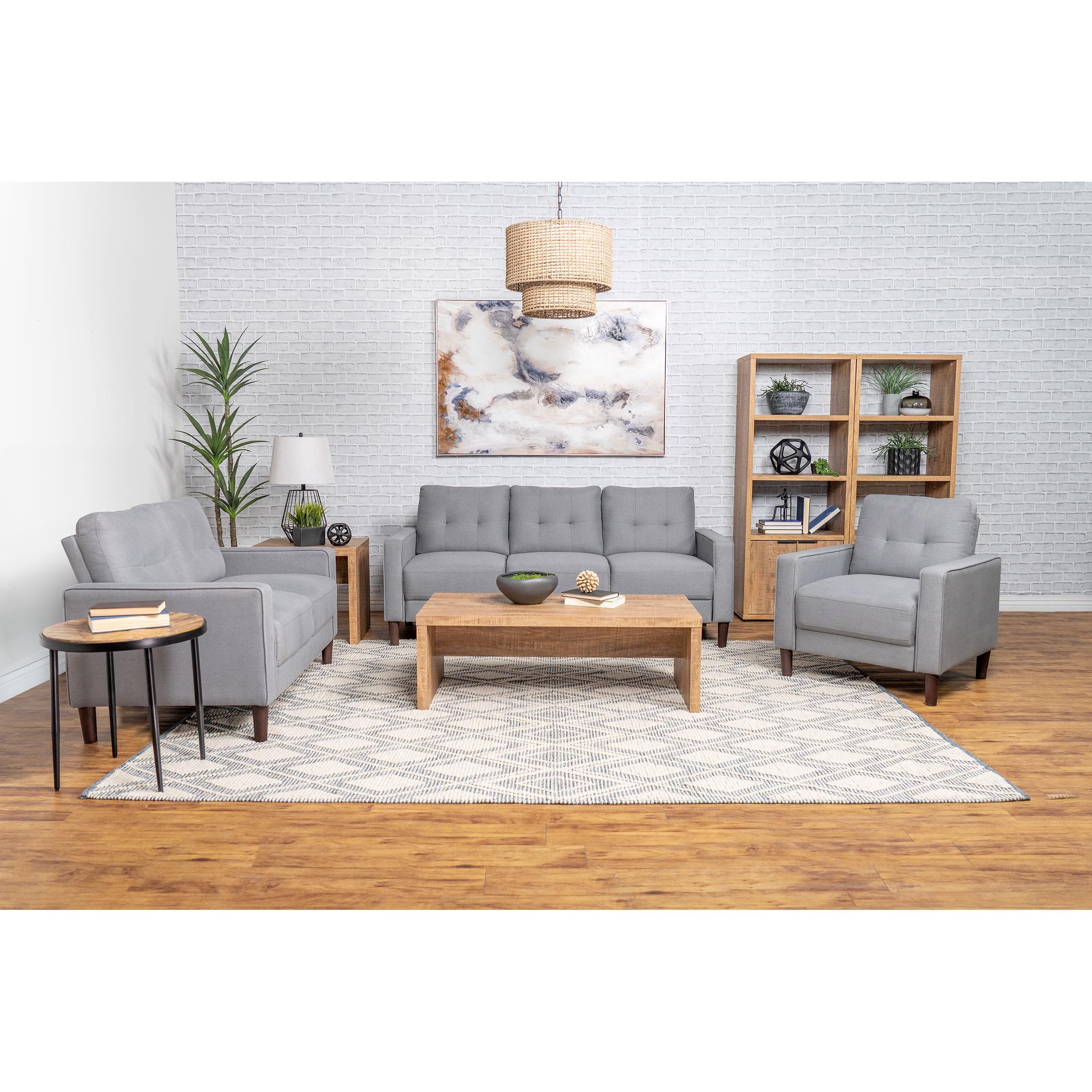  Coaster Furniture Bowen 506783 Upholstered Track Arm Tufted Accent Chair - Grey IMAGE 9