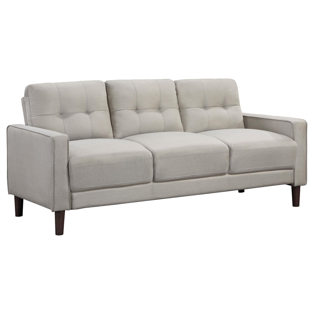  Coaster Furniture Bowen 506785 Upholstered Track Arm Tufted Sofa - Beige IMAGE 1