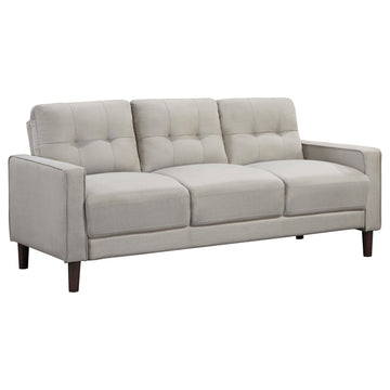  Coaster Furniture Bowen 506785 Upholstered Track Arm Tufted Sofa - Beige IMAGE 1