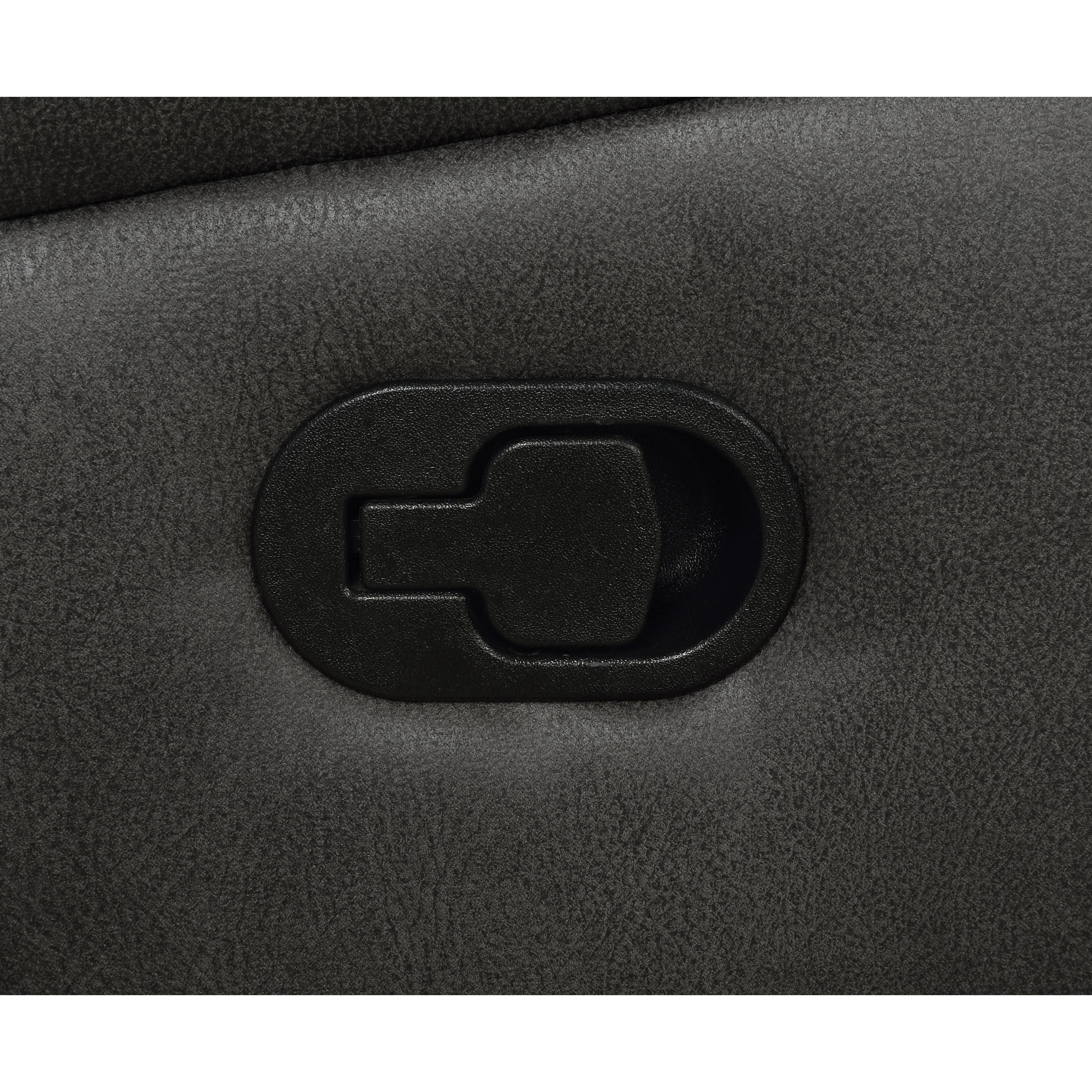  Coaster Furniture Lawrence 603505 Upholstered Padded Arm Reclining Loveseat - Charcoal IMAGE 5