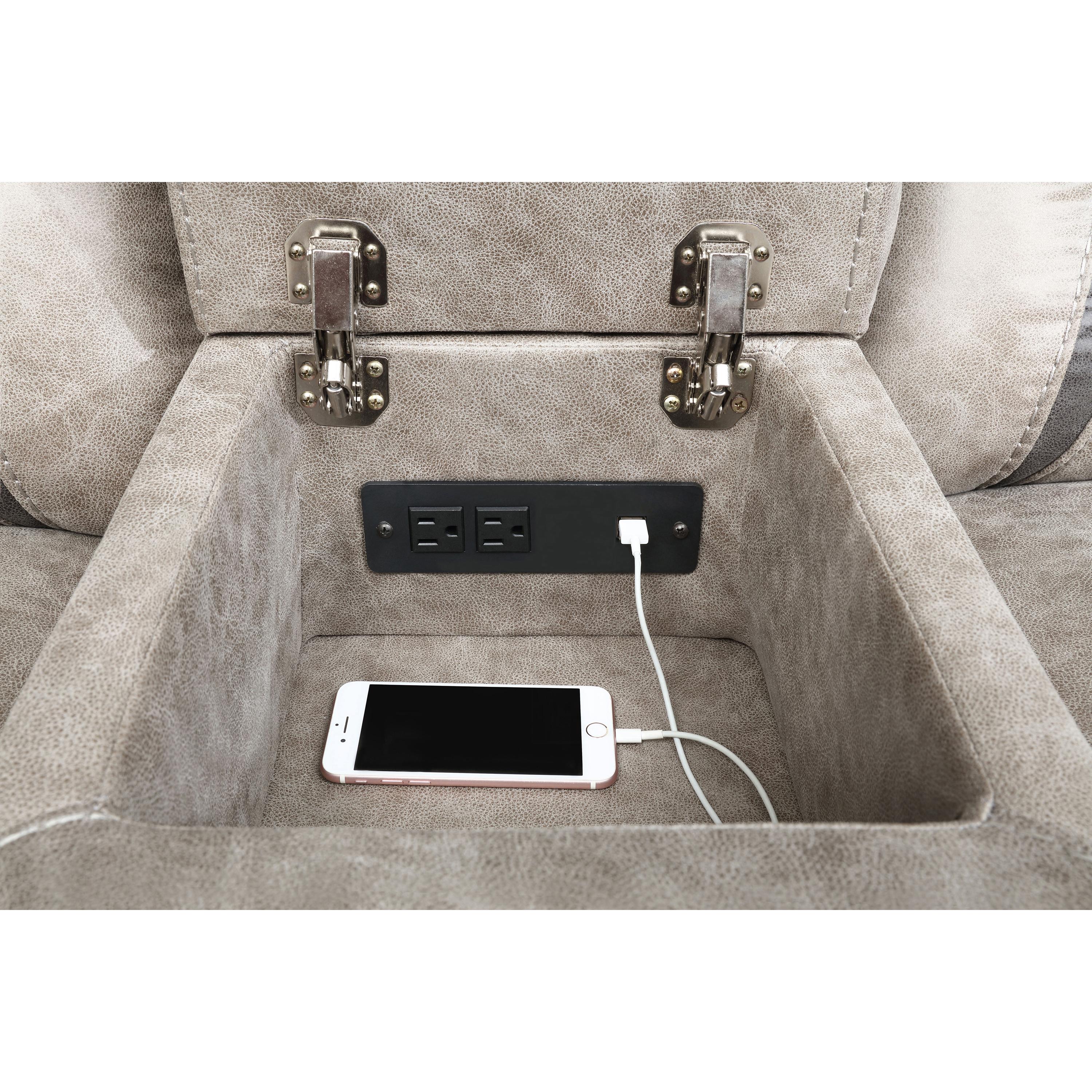  Coaster Furniture Greer 651352 Upholstered Motion Reclining Loveseat - Taupe IMAGE 9