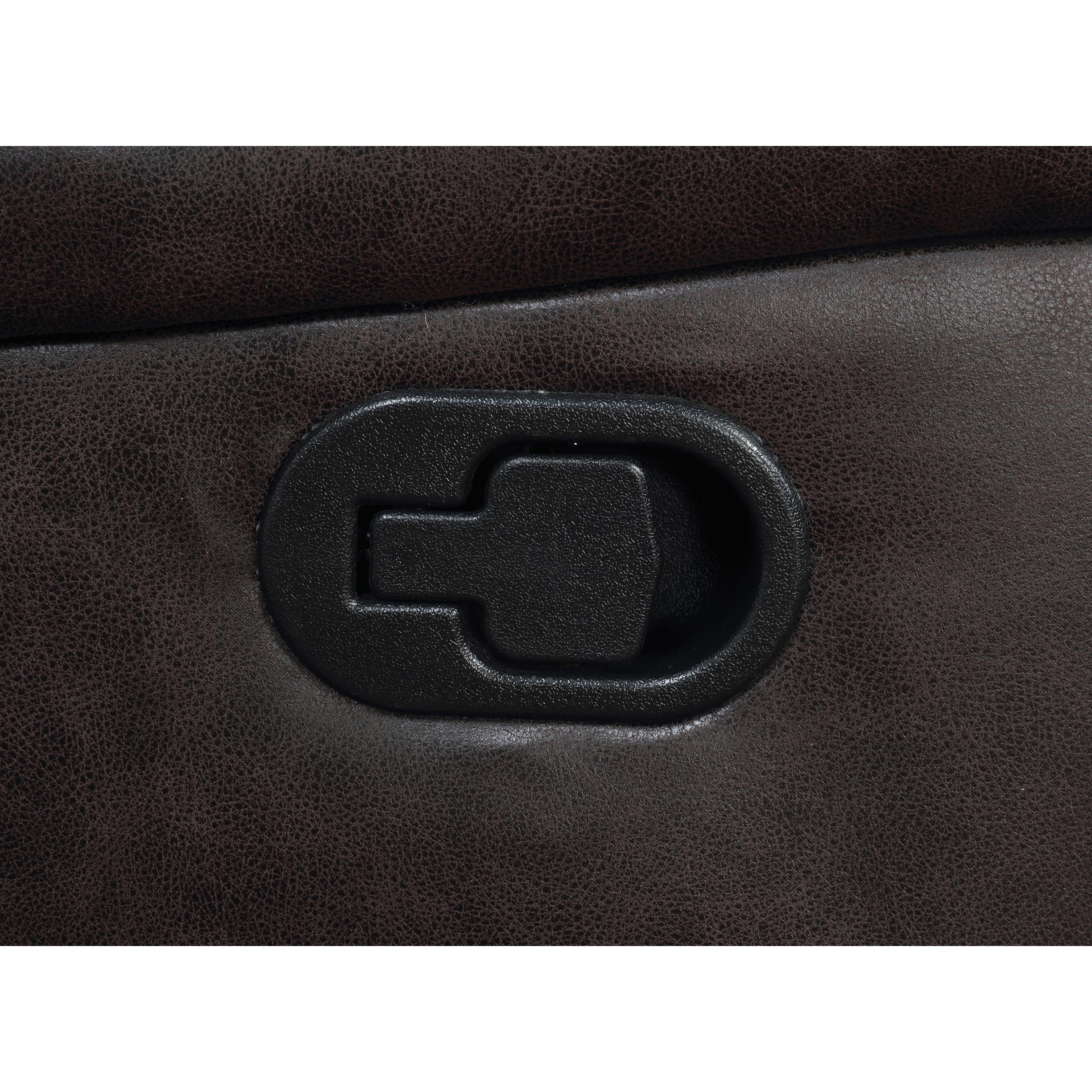  Coaster Furniture Greer 651356 Upholstered Swivel Glider Recliner Chair - Brown IMAGE 5