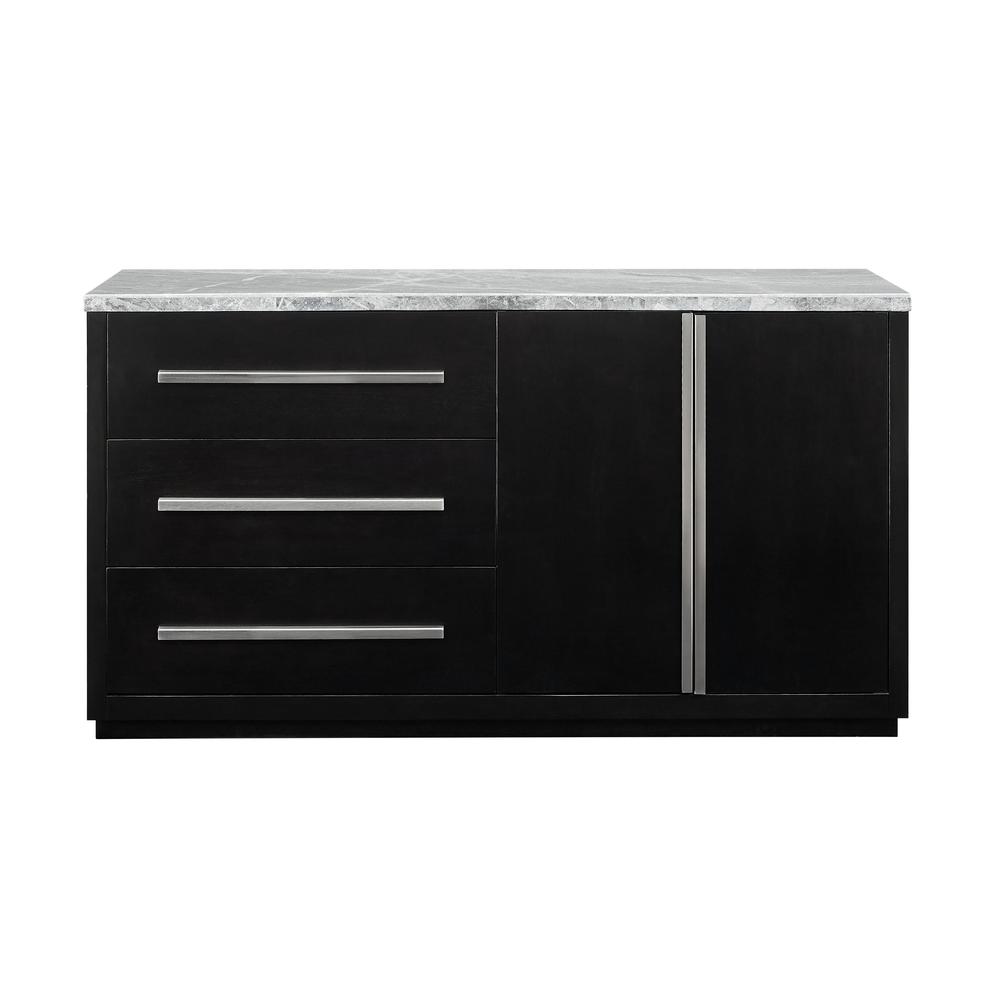  Steve Silver Furniture Camila Gray Marble Top Server IMAGE 1