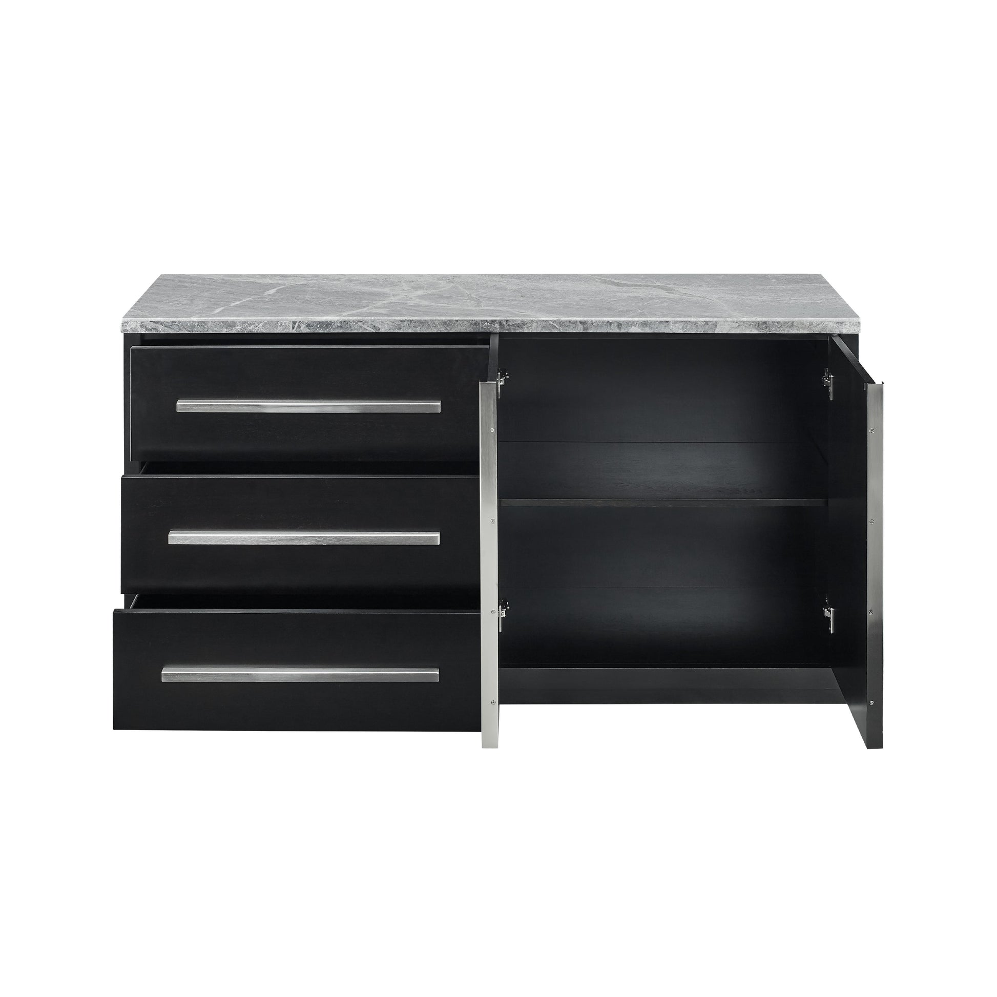  Steve Silver Furniture Camila Gray Marble Top Server IMAGE 2