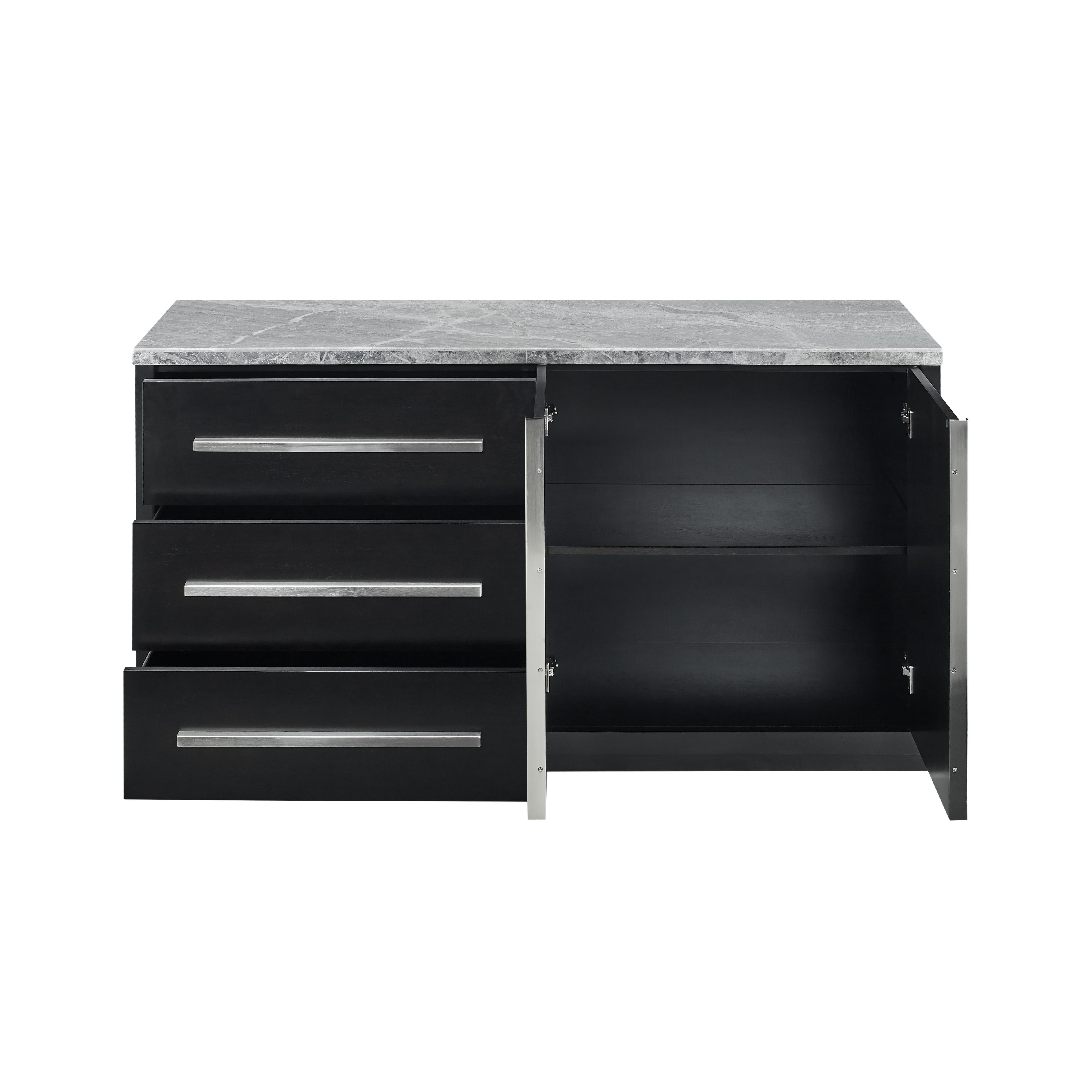  Steve Silver Furniture Camila Gray Marble Top Server IMAGE 2