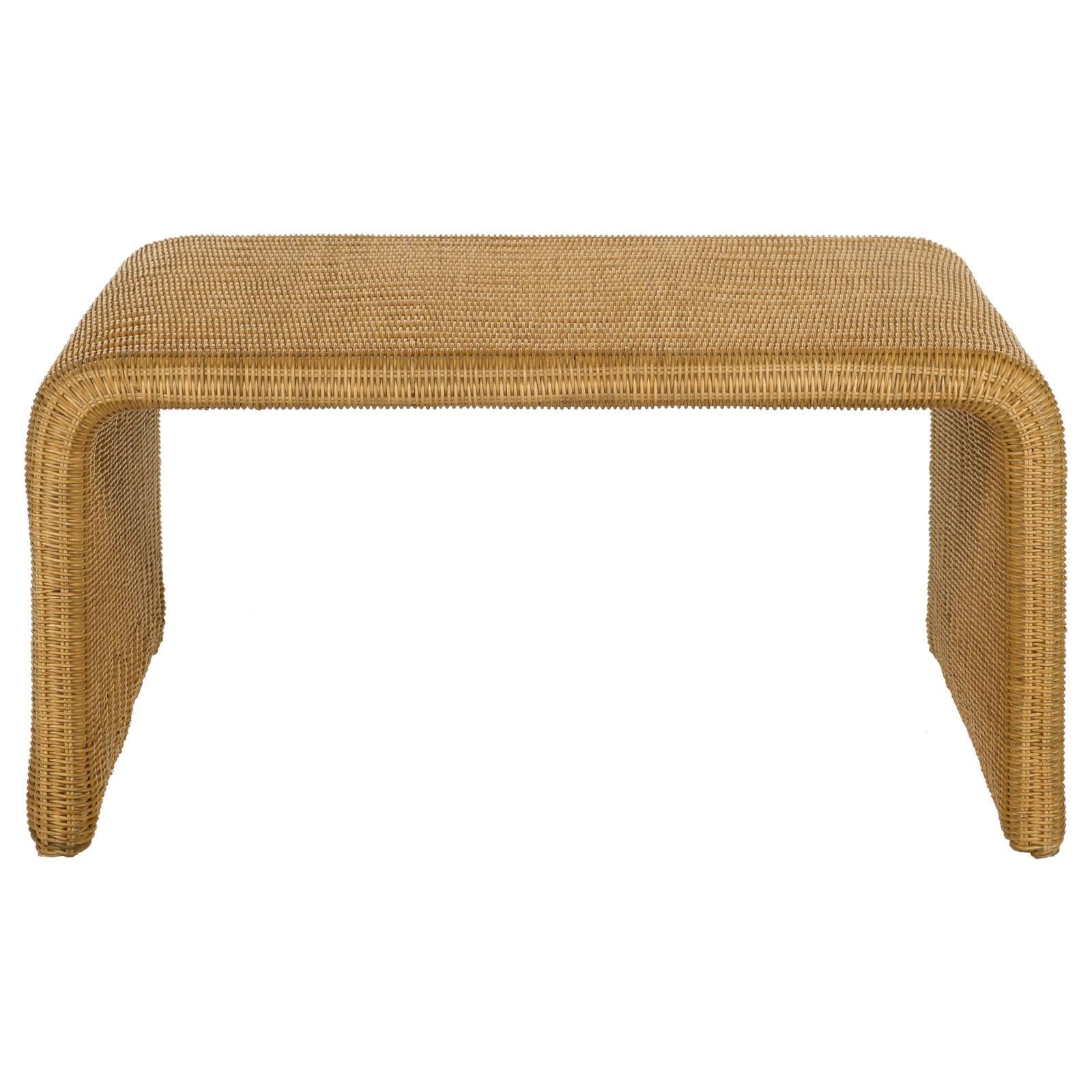  Coaster Furniture Juanita 709818 Square Woven Rattan Coffee Table - Natural IMAGE 3