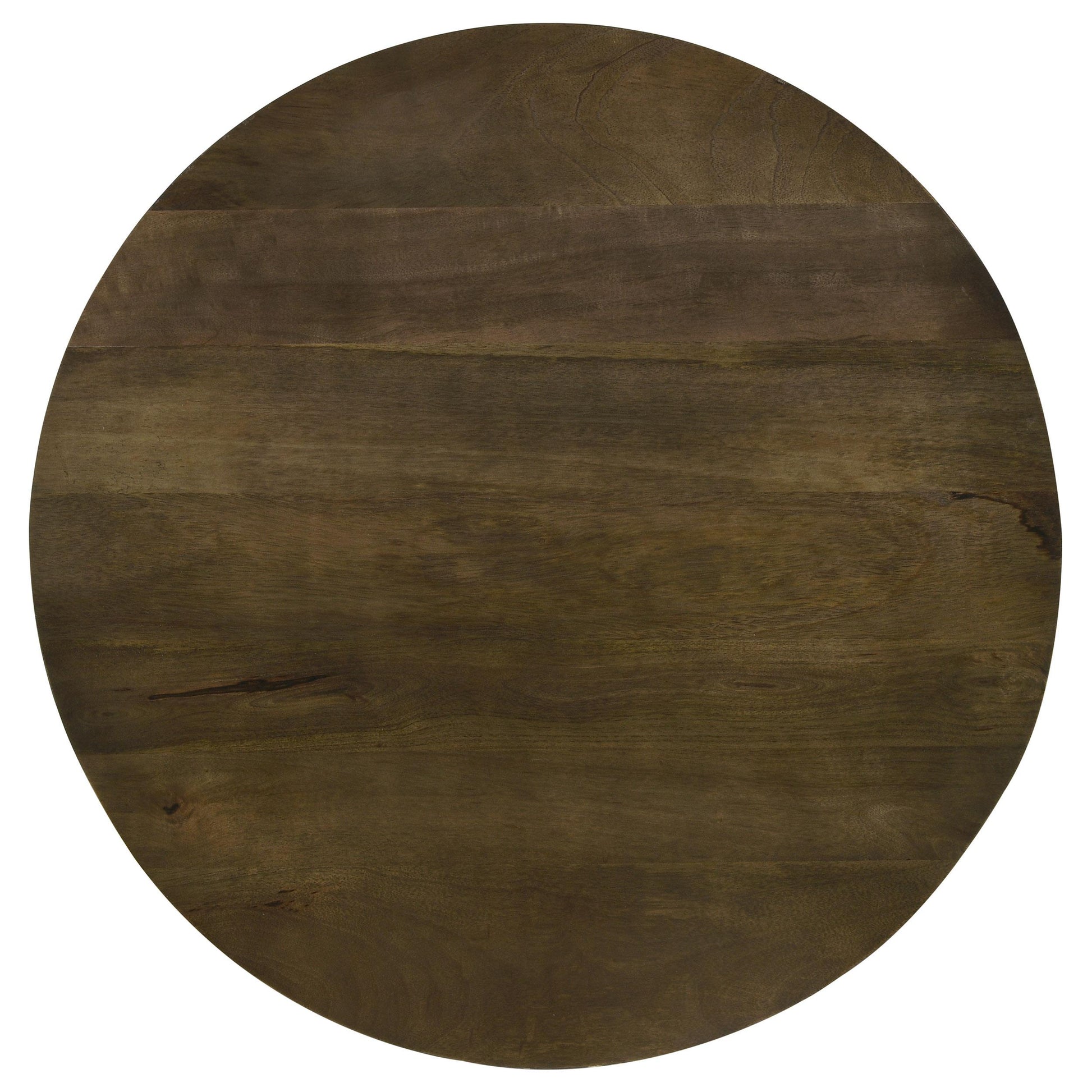  Coaster Furniture Yaritza 935995 Round Mango Wood Coffee Table - Natural and Gunmetal IMAGE 4