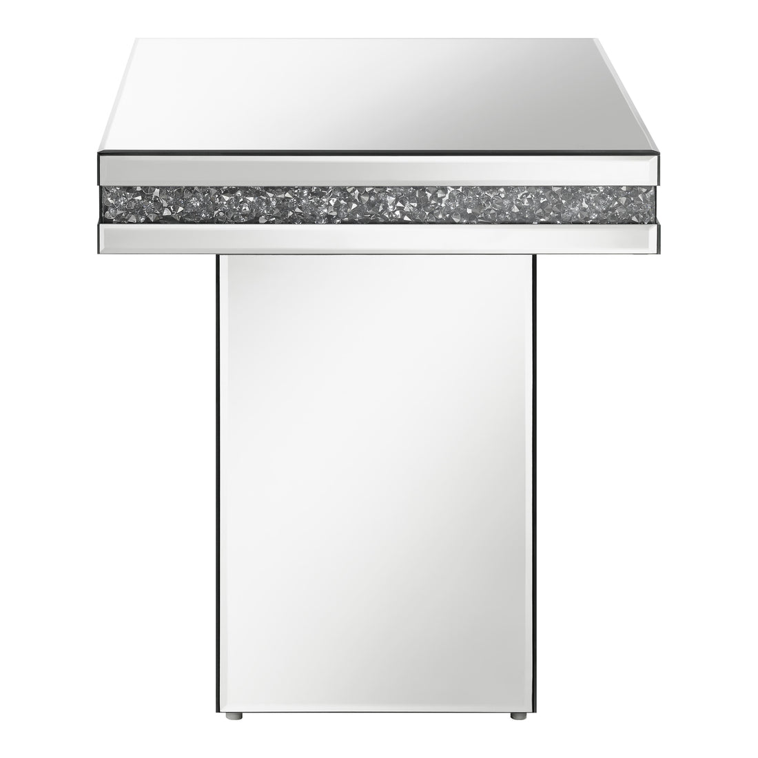  Coaster Furniture Elora 936137 Square Mirrored Accent Side Table - Silver IMAGE 1