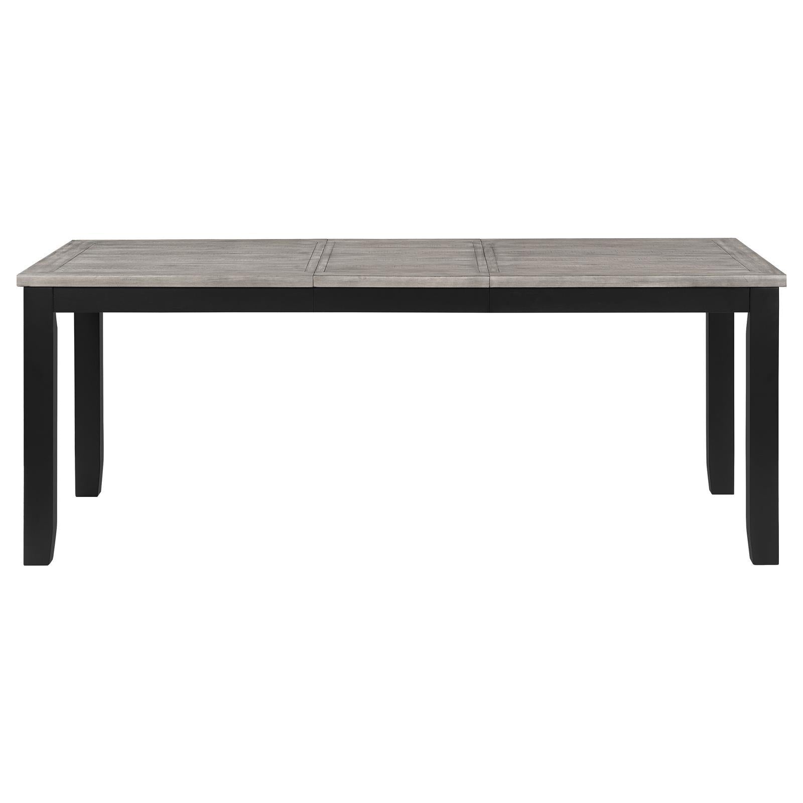  Coaster Furniture Elodie 121221 Rectangular 78-inch Extension Leaf Dining Table - Black IMAGE 3
