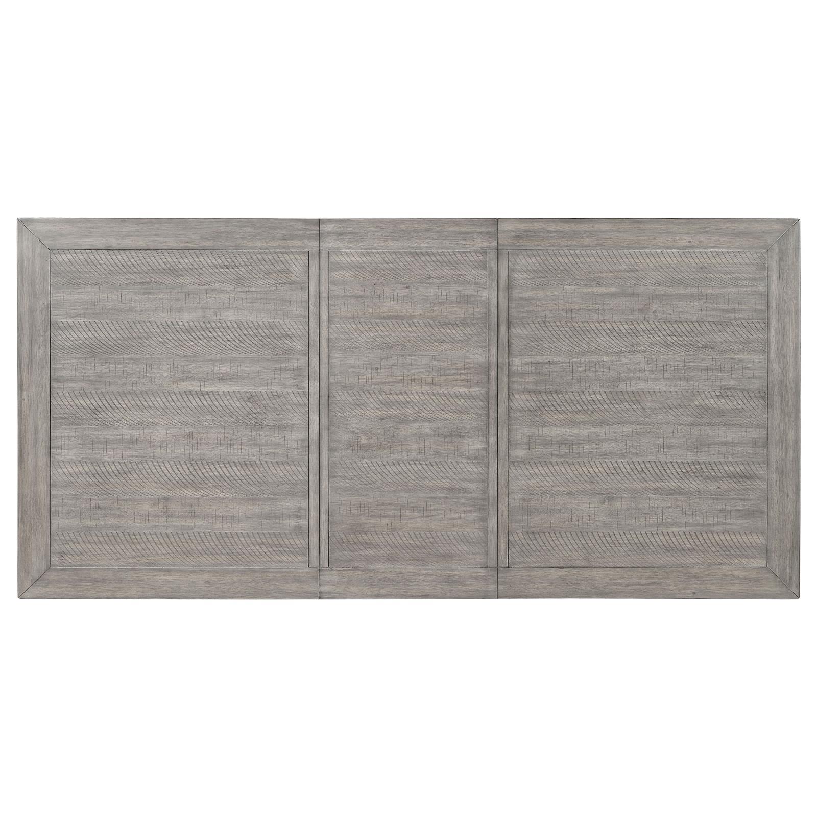  Coaster Furniture Elodie 121221 Rectangular 78-inch Extension Leaf Dining Table - Black IMAGE 6