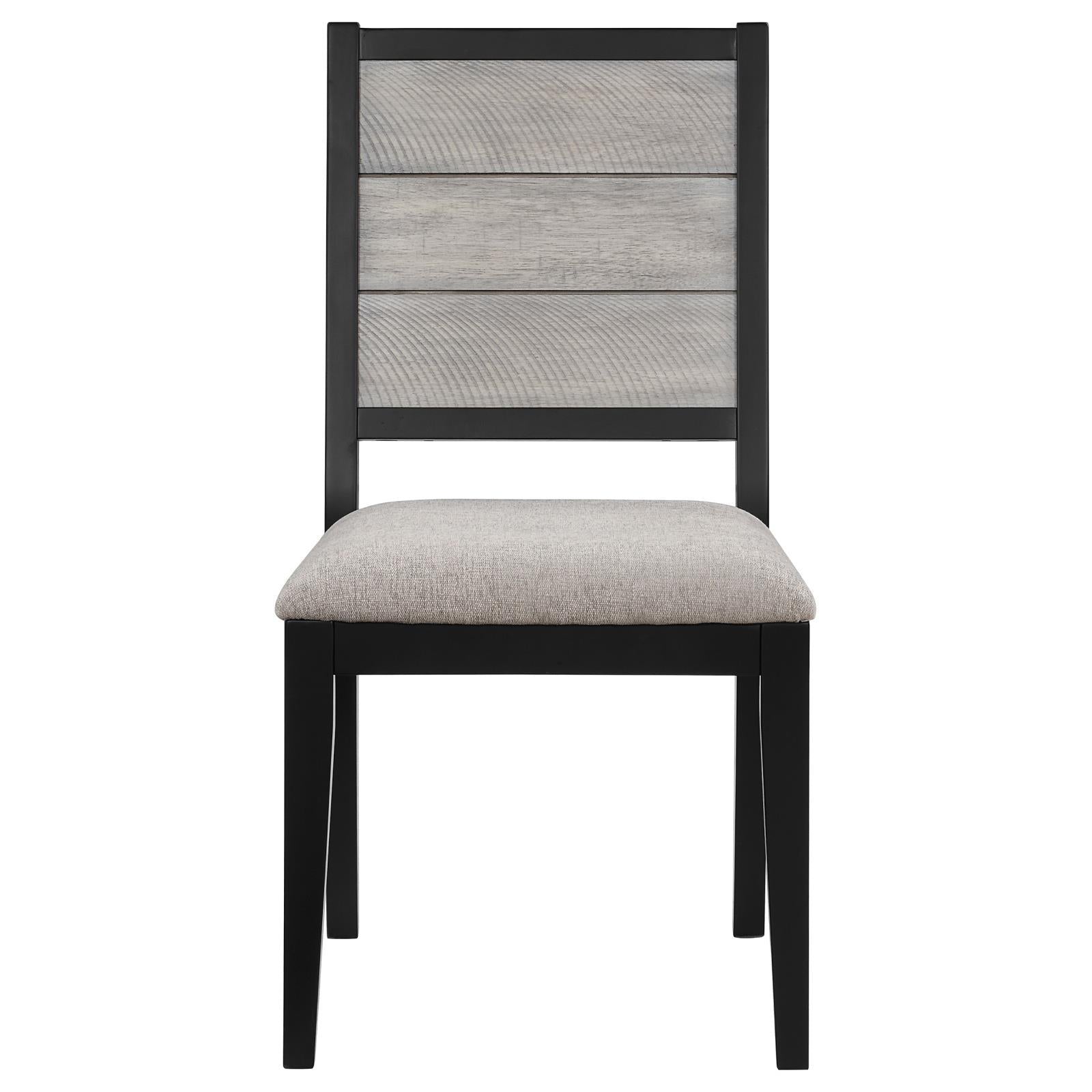  Coaster Furniture Elodie 121222 Wood Dining Side Chair - Grey and Black IMAGE 3