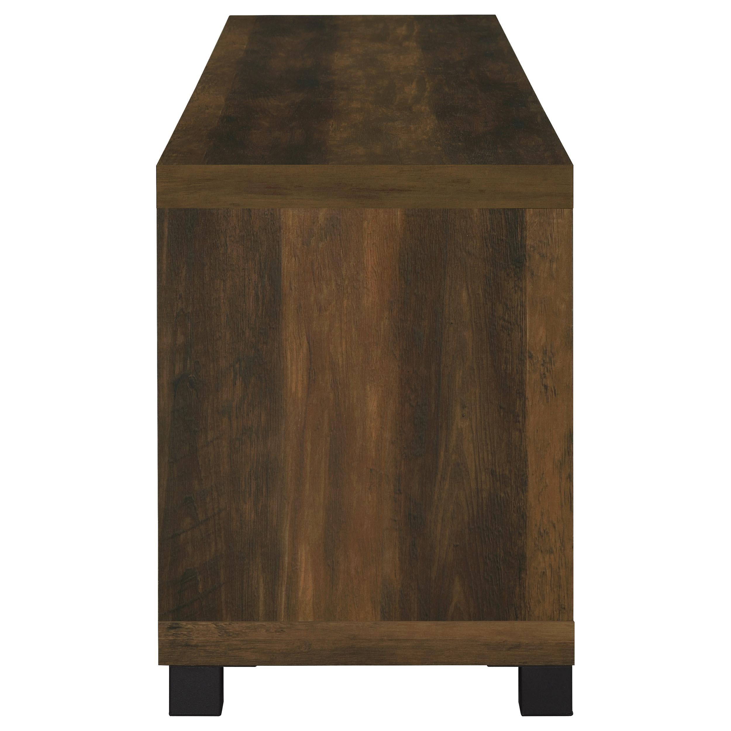  Coaster Furniture Sachin 736293-SET 3-piece Entertainment Center with 79" TV Stand - Dark Pine IMAGE 13