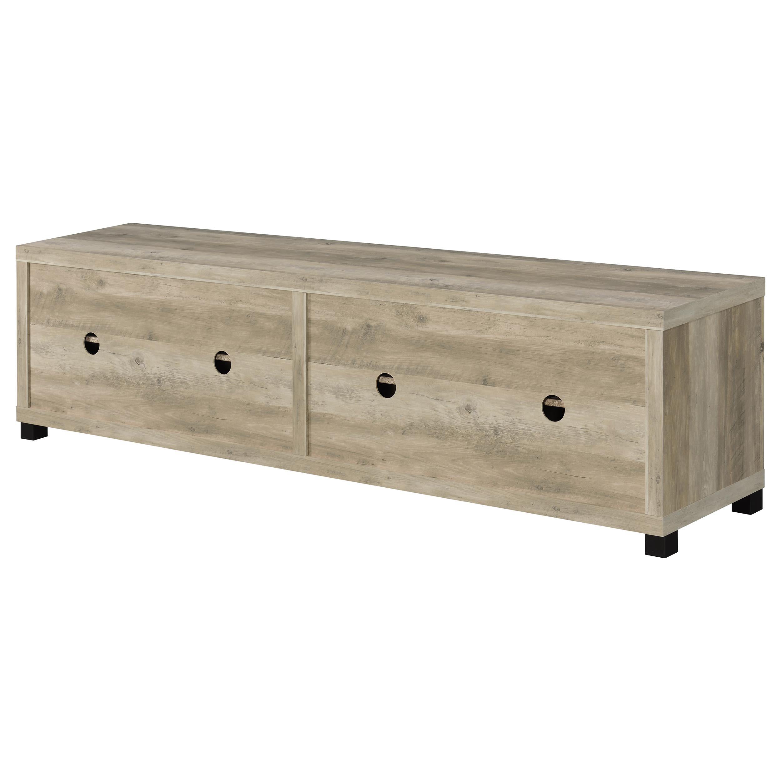  Coaster Furniture Sachin 736283-SET 3-piece Entertainment Center with 79" TV Stand - Antique Pine IMAGE 16