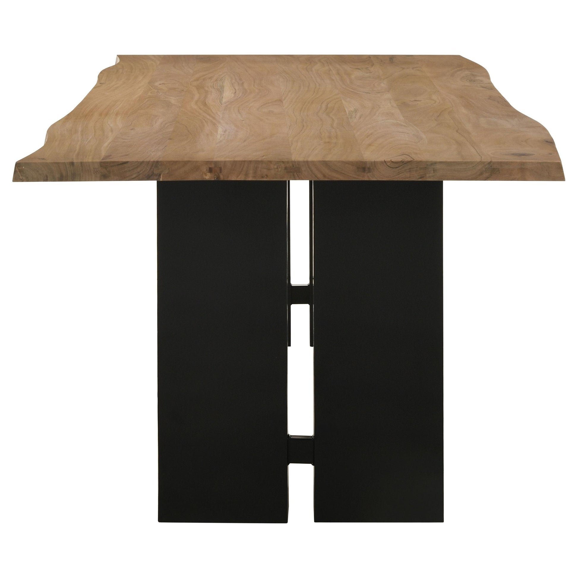  Coaster Furniture Bradshaw 115541 80-inch Live Edge Wood Dining Table - Natural Acacia IMAGE 3