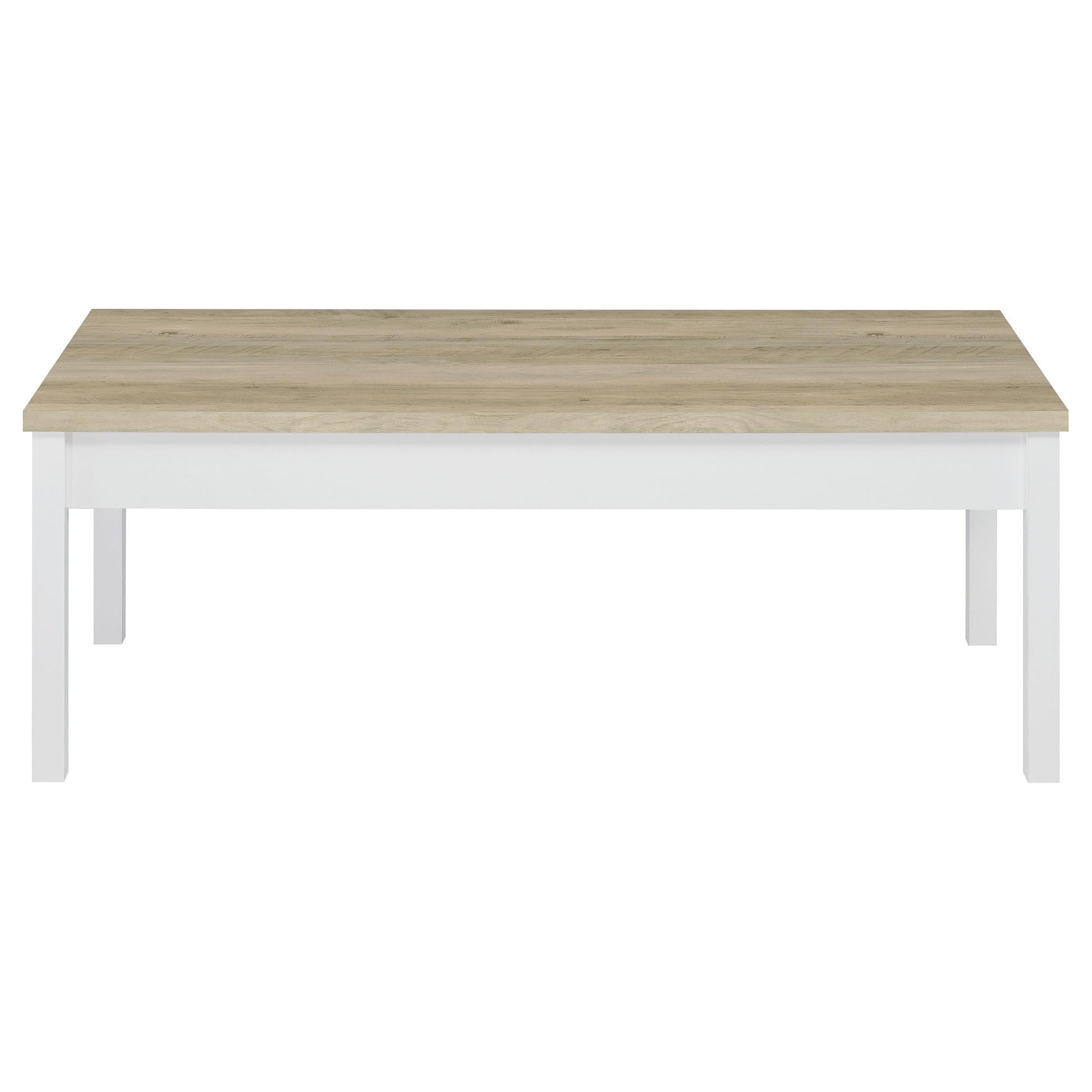  Coaster Furniture Stacie 709950 3-piece Coffee Table Set - Distressed Pine and White IMAGE 4