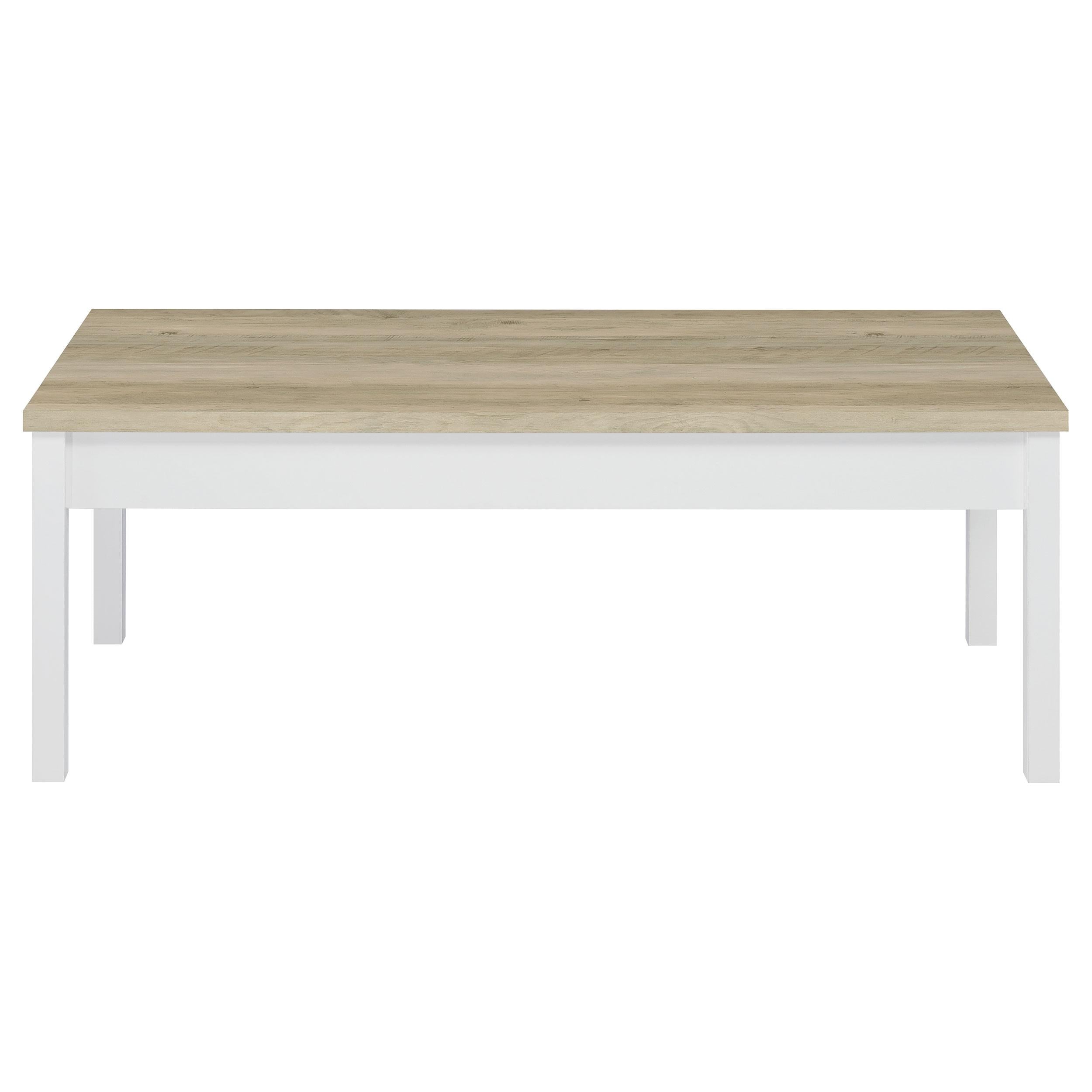  Coaster Furniture Stacie 709950 3-piece Coffee Table Set - Distressed Pine and White IMAGE 4