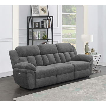 Coaster Furniture Bahrain 609541P Upholstered Power Sofa - Charcoal IMAGE 1