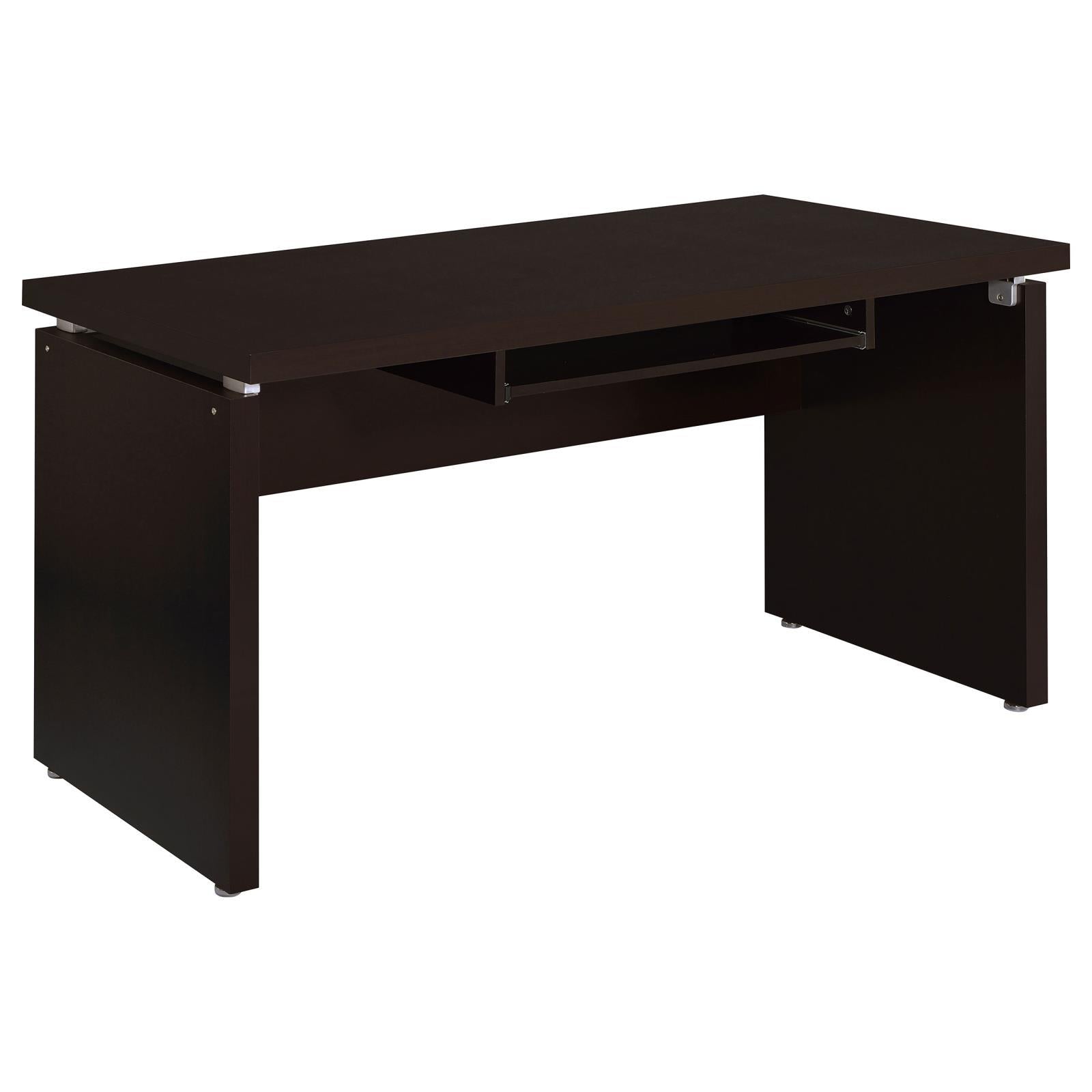  Coaster Furniture Skylar 800891-S4 2-Piece Home Office Set L-Shape Desk With File Cabinet - Cappuccino IMAGE 3
