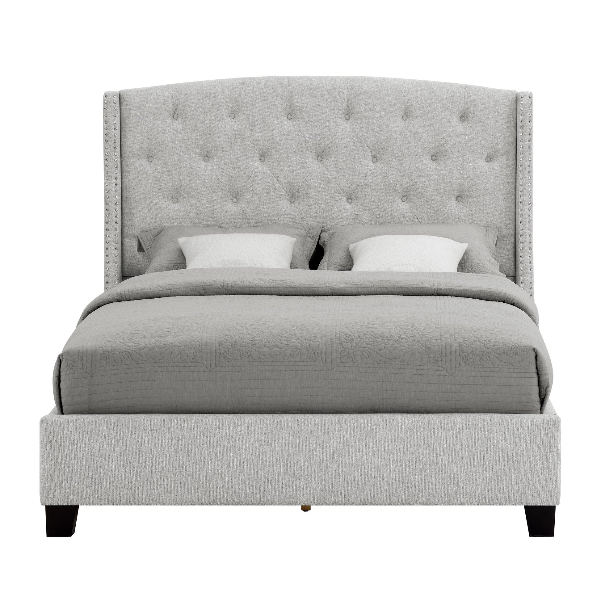  Size_King  -- Crown Mark Eva Upholstered Platform Bed IMAGE 4