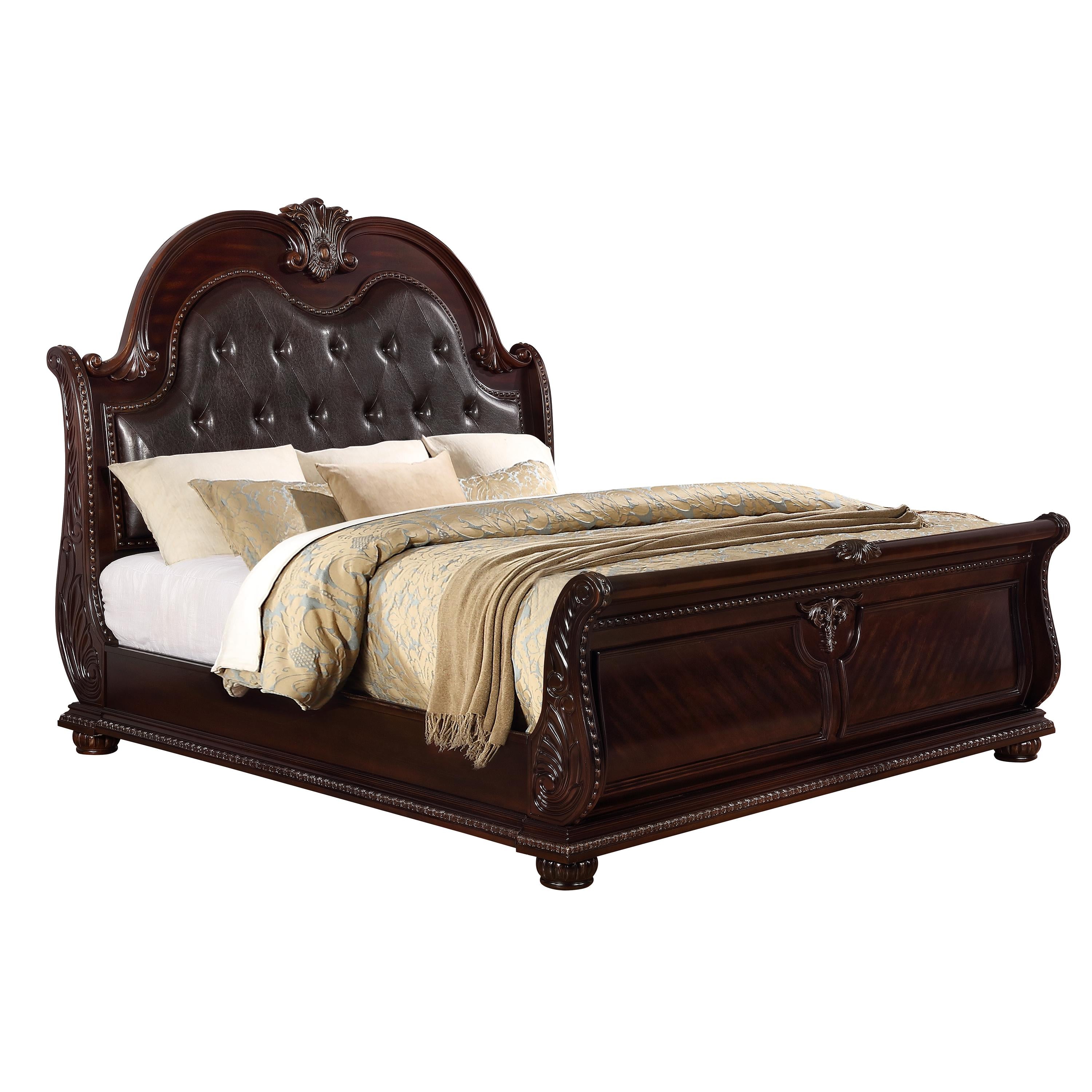  Size_King  -- Stanley Sleigh Bed IMAGE 1