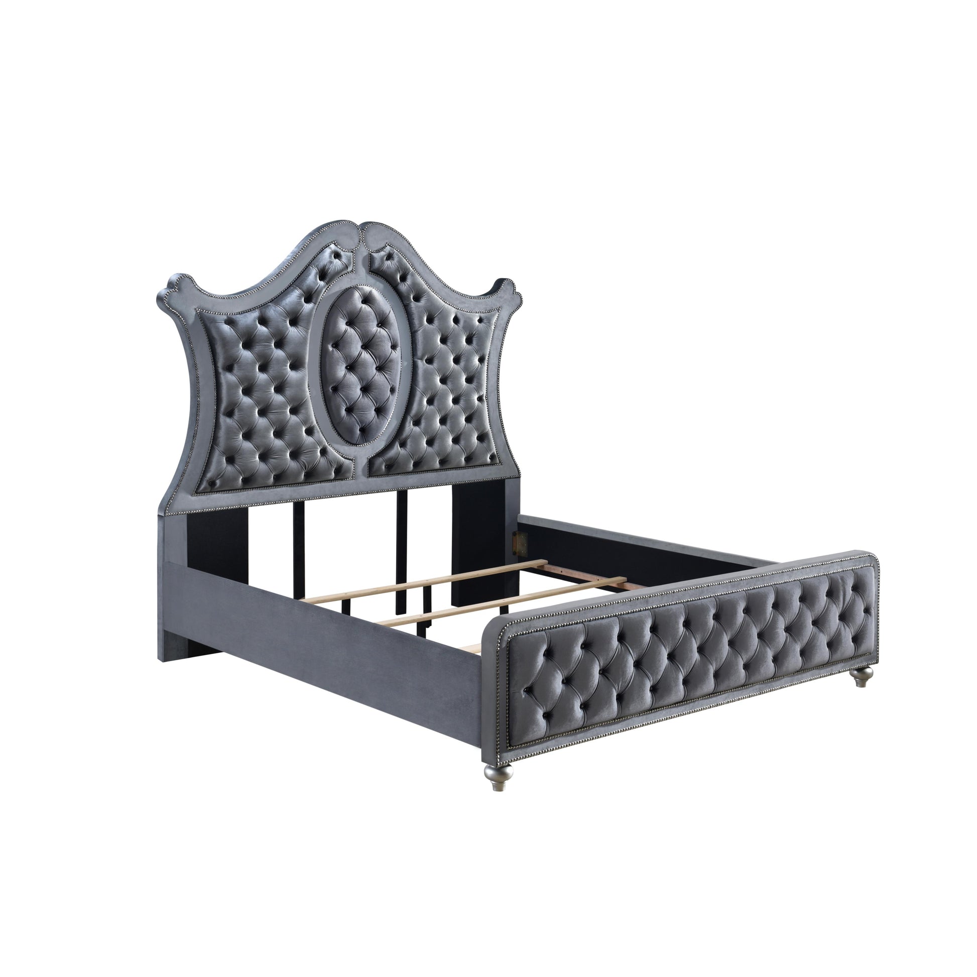  Size_King  -- Cameo Upholstered Panel Bed IMAGE 1