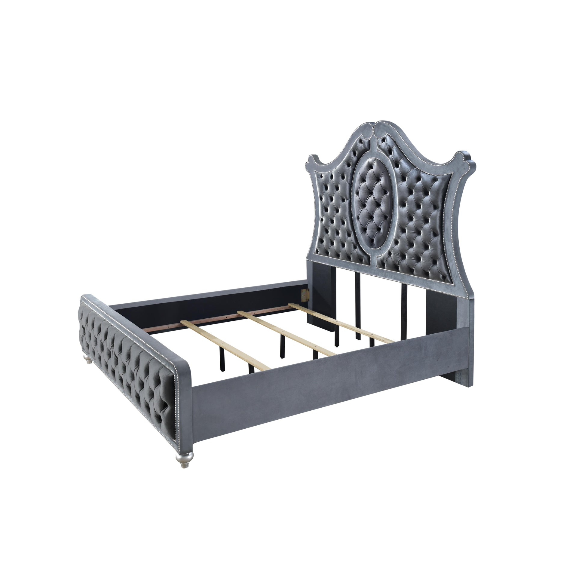  Size_King  -- Cameo Upholstered Panel Bed IMAGE 4